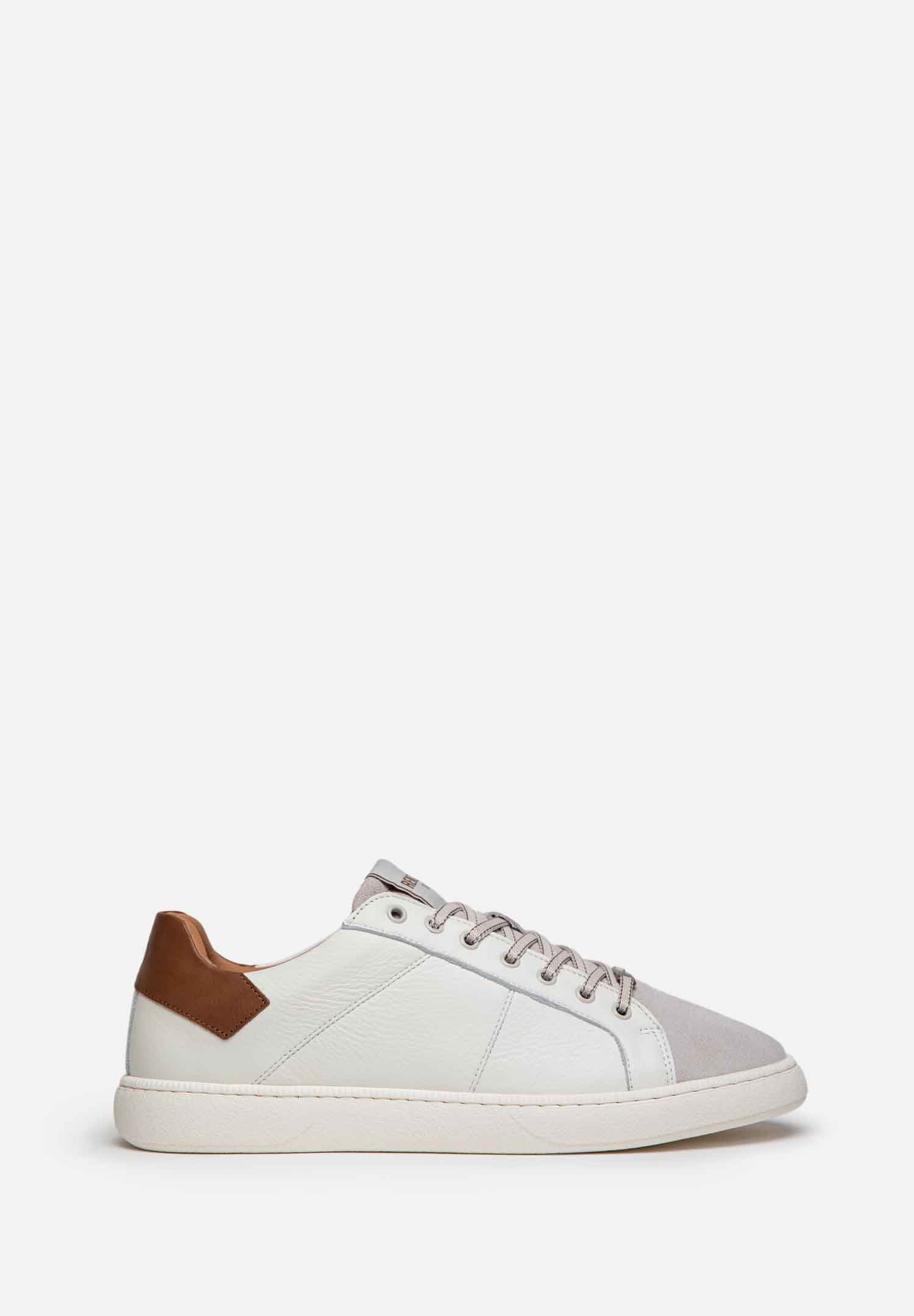 RENZO COSTA-SNEAKERS URBAN CLASSIC ZPC 2554 OFF WHITE / COGNAC - 1