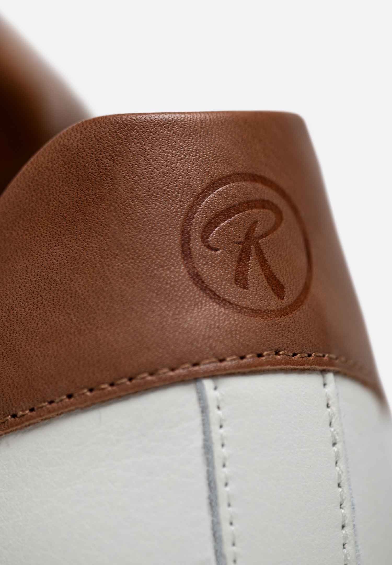 RENZO COSTA-SNEAKERS URBAN CLASSIC ZPC 2554 OFF WHITE / COGNAC - 9