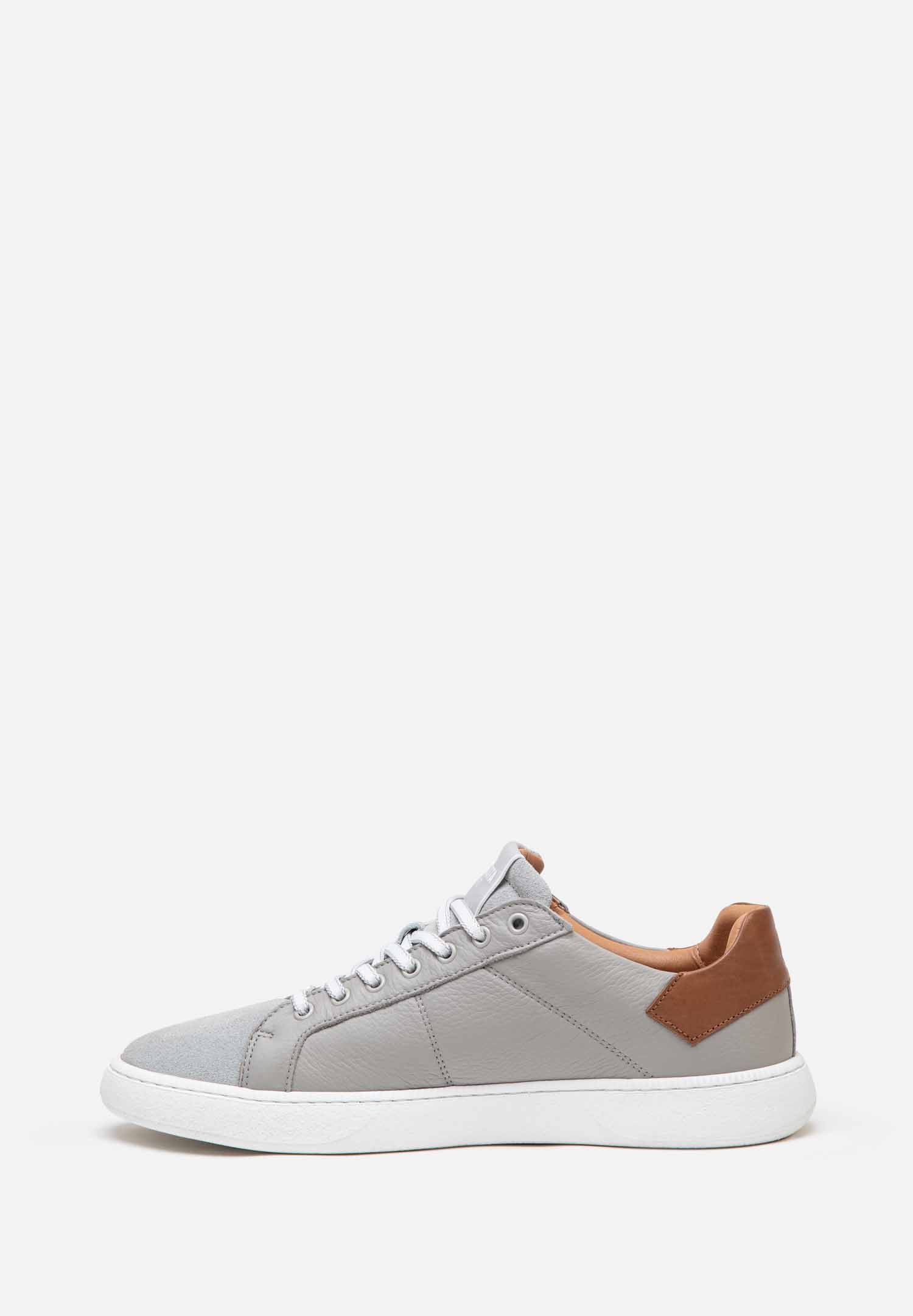 RENZO COSTA-SNEAKERS URBAN CLASSIC ZPC 2554 GREY / COGNAC - 2