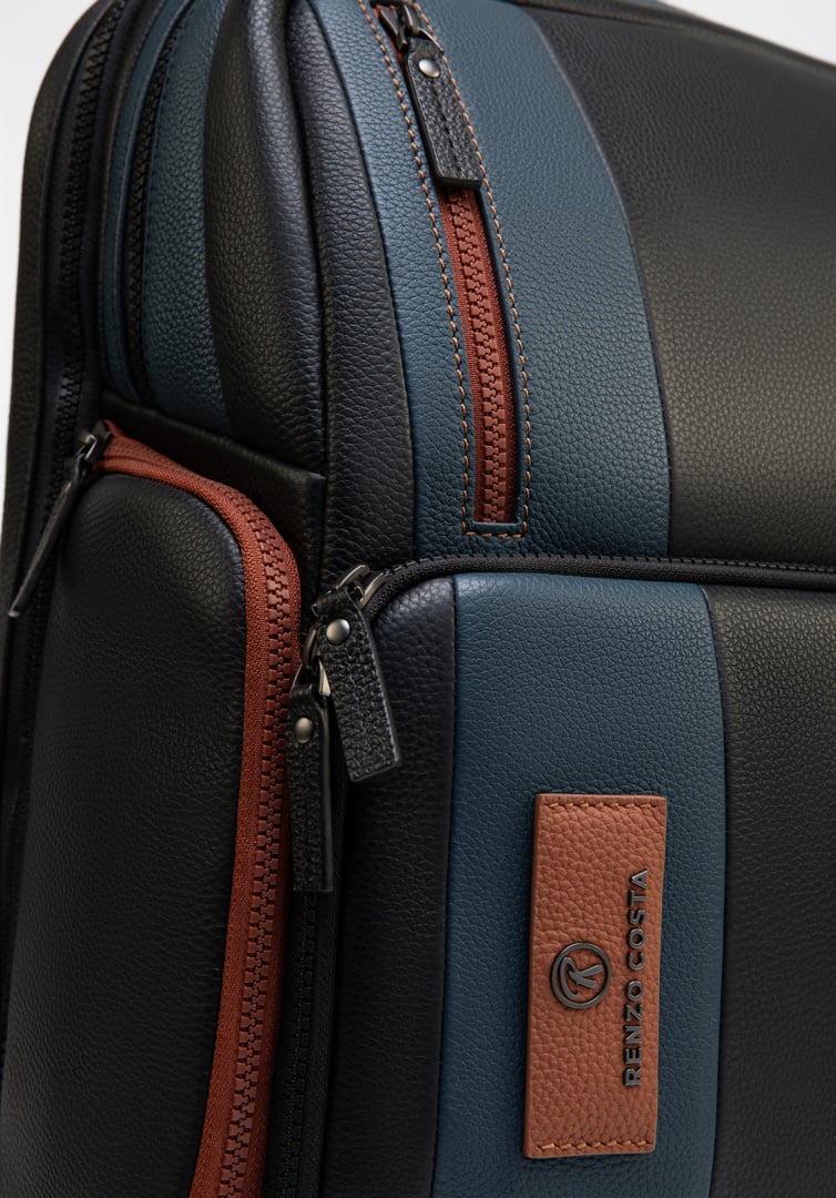 RENZO COSTA-MOCHILA MULTIPROPOSITO MCC 2457 1 BLACK/118 BLUE/15 BROWN - 5
