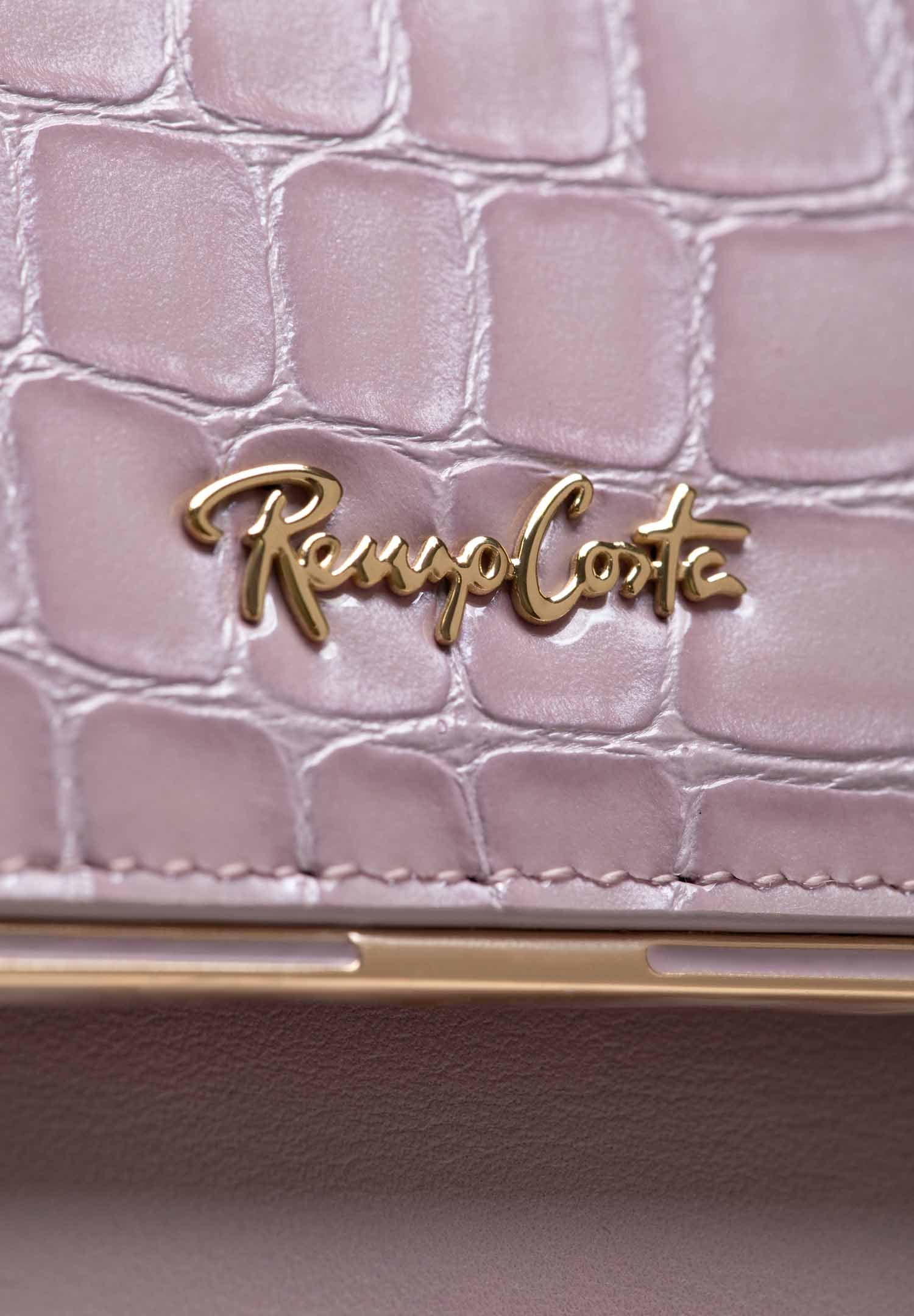 RENZO COSTA-BILLETERA CROCO LUXE MIDI WPD 2518 60309 PURPLE / 60310 PURPLE - 5