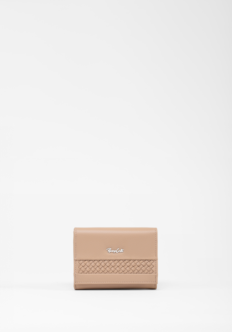 RENZO COSTA-BILLETERA TRENZADA SMALL WPD 2310 62 PEANUT - 1