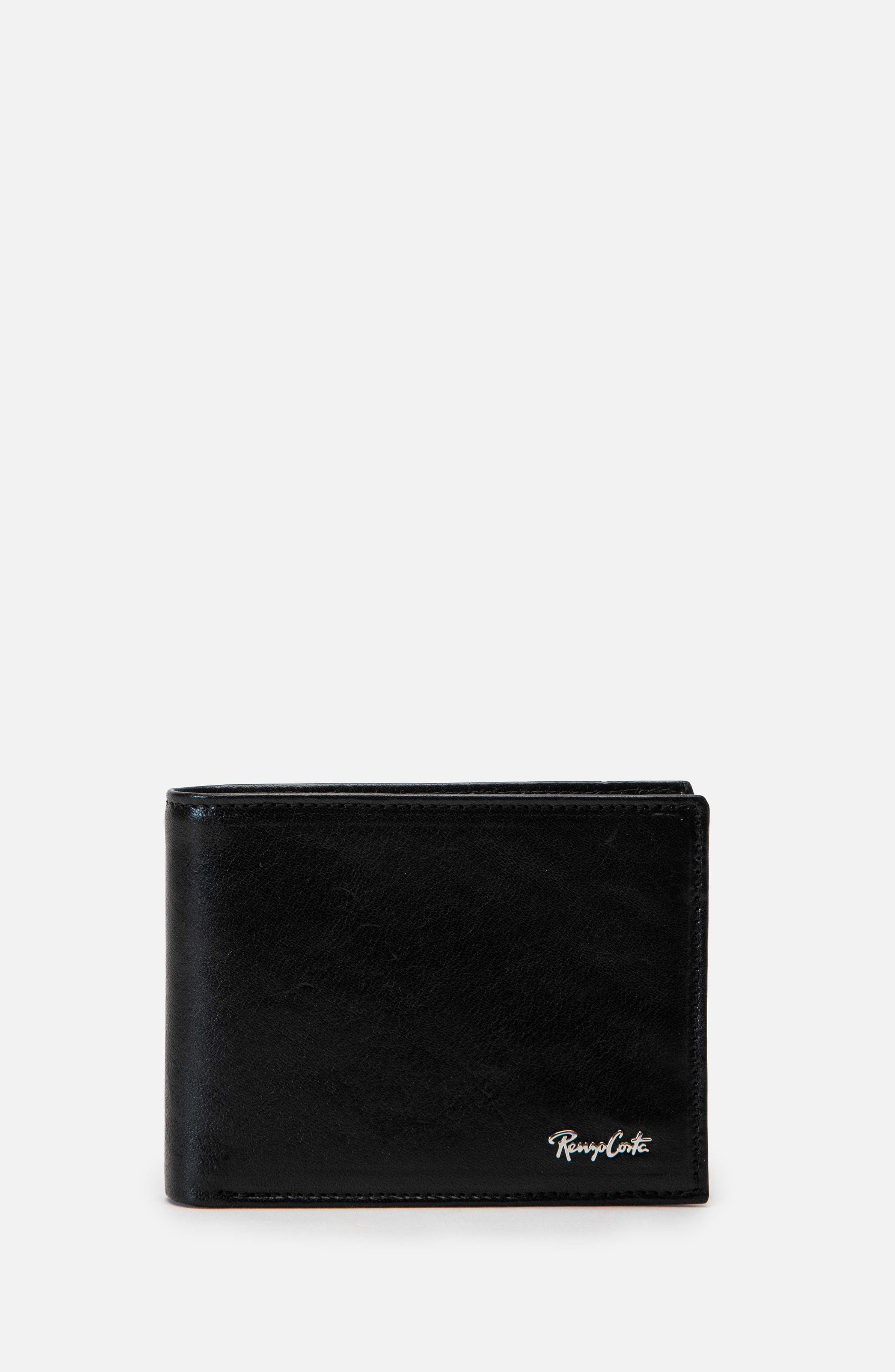 RENZO COSTA-BILLETERA CUERO BLOCK WP 007 TOSCANA 940 BLACK - 1