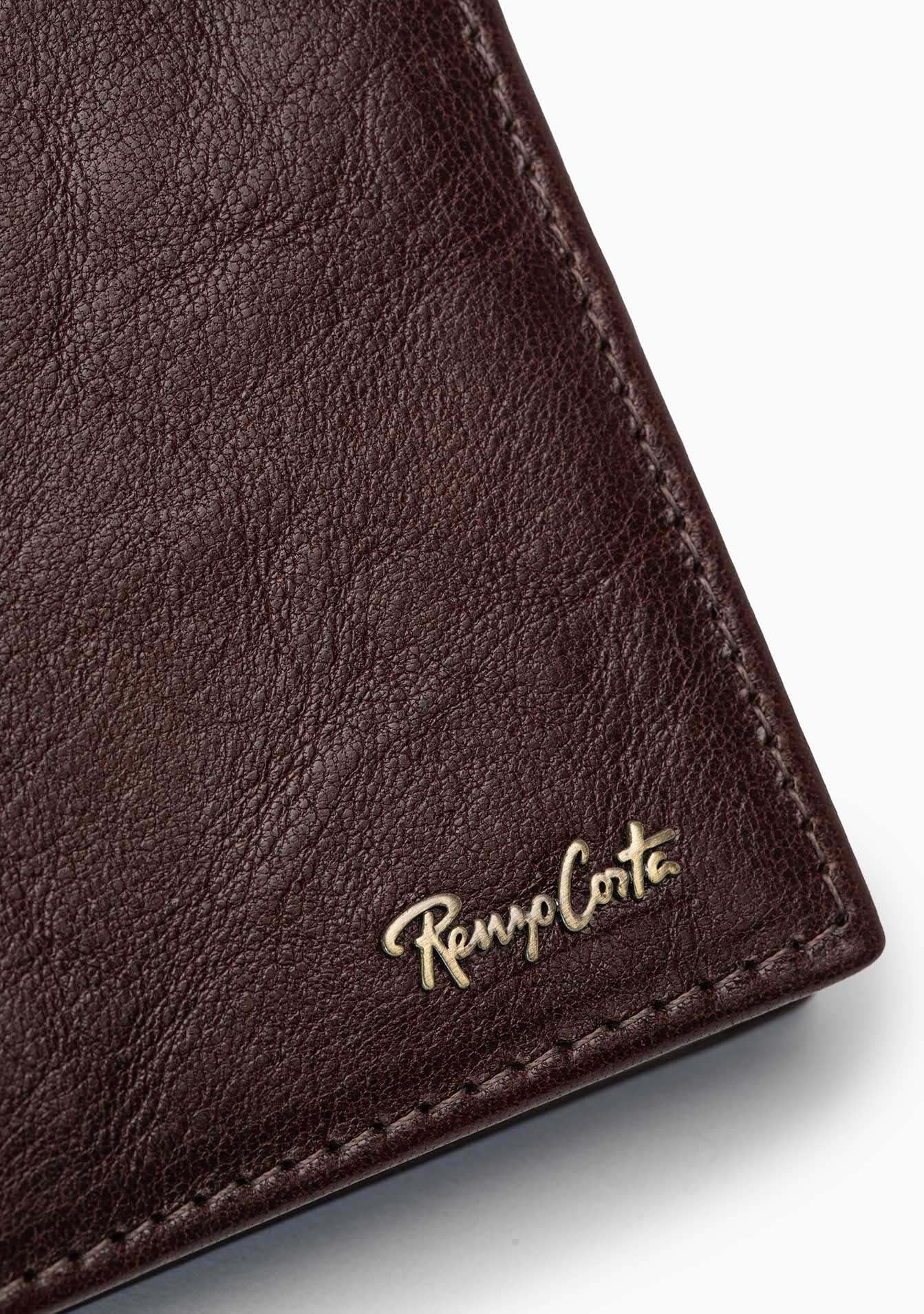 RENZO COSTA-BILLETERA CUERO BLOCK SNAP WP 011 TOSCANA 940 BROWN - 6