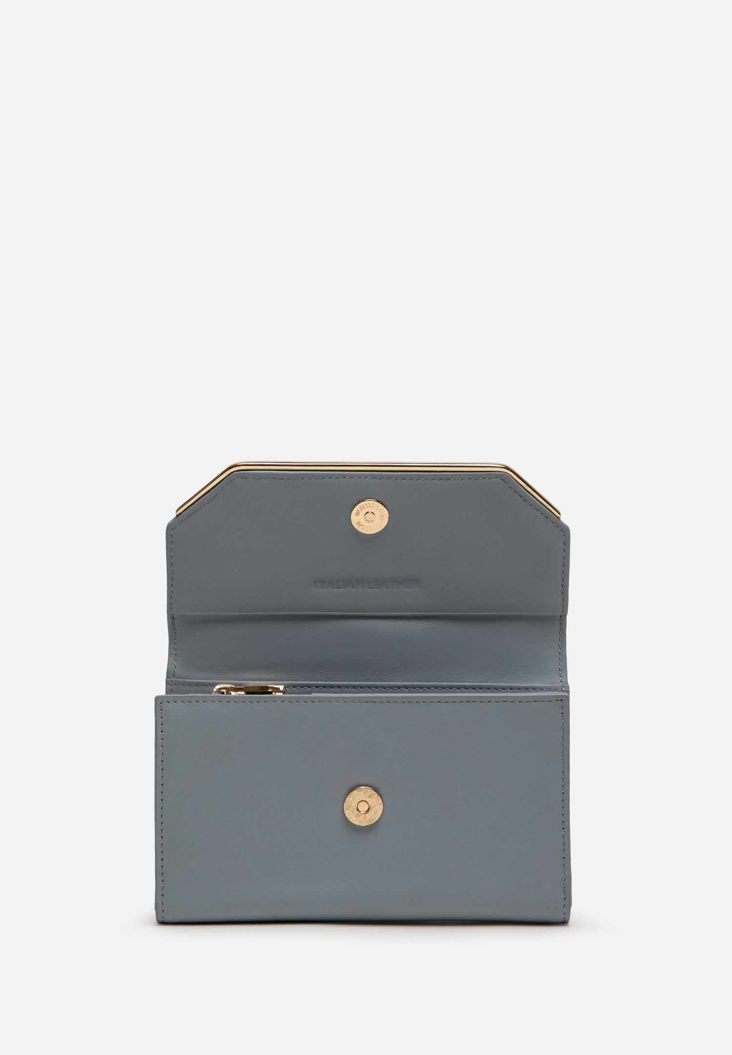 RENZO COSTA-BILLETERA CROCO LUXE MIDI WPD 2518 81089 BLUE / S92 CELESTE - 2