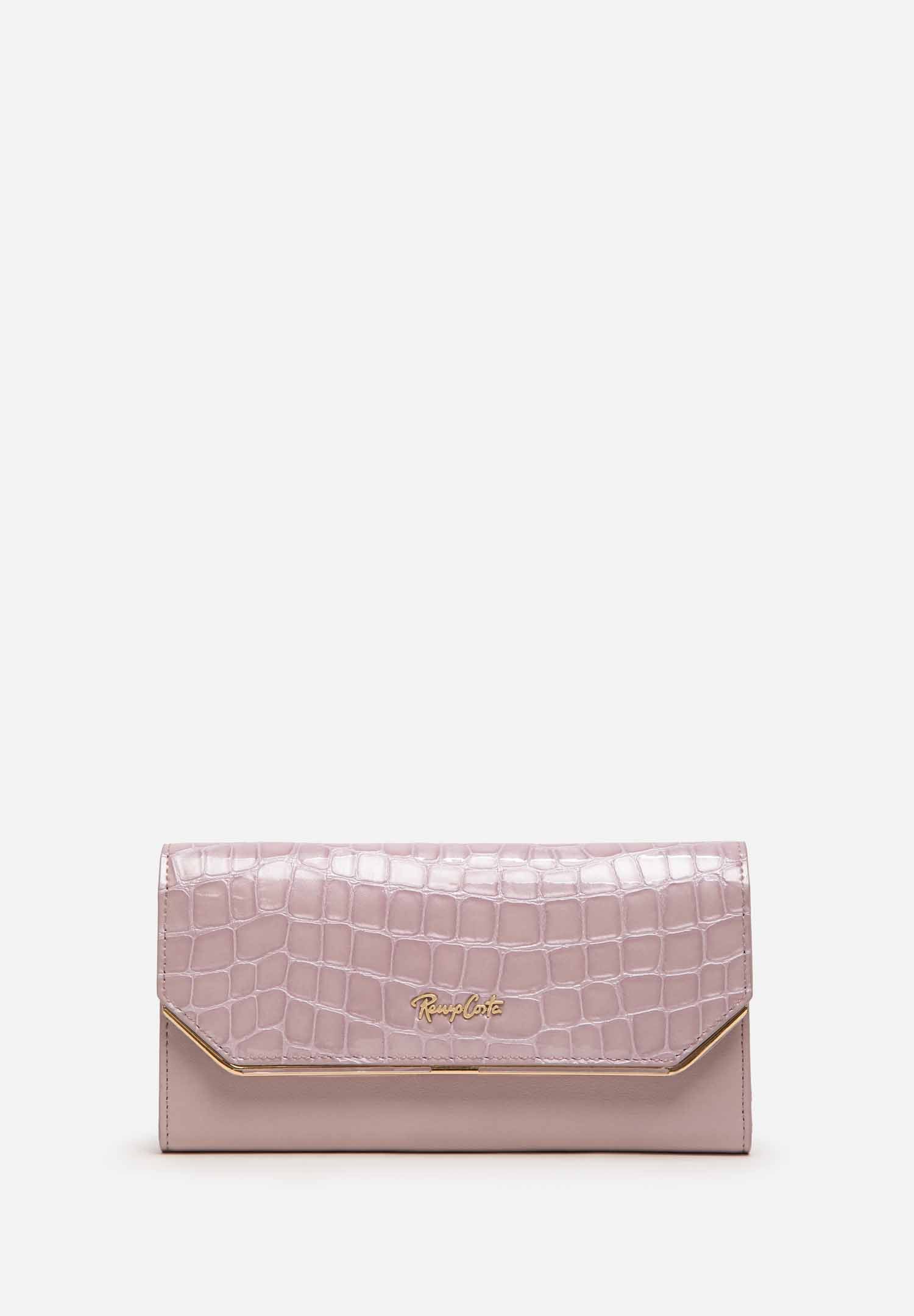 RENZO COSTA-BILLETERA CROCO LUXE CLUTCH WPD 2506 60309 PURPLE / 60310 PURPLE - 1