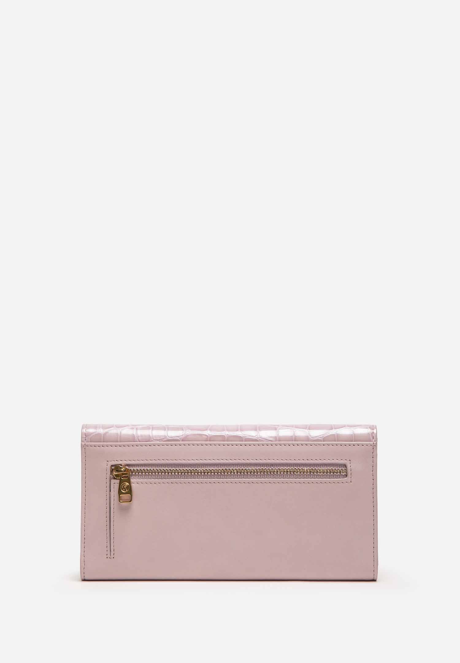 RENZO COSTA-BILLETERA CROCO LUXE CLUTCH WPD 2506 60309 PURPLE / 60310 PURPLE - 4
