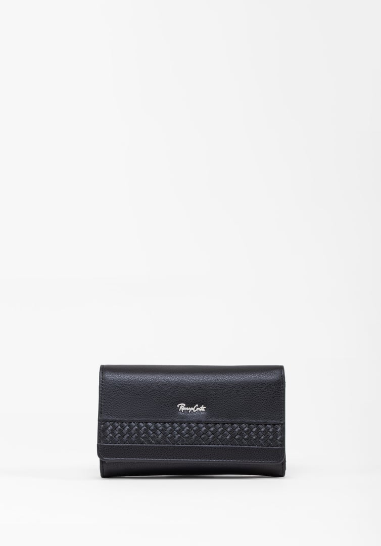 RENZO COSTA-BILLETERA TRENZADA MEDIUM WPD 2311 1 BLACK - 1