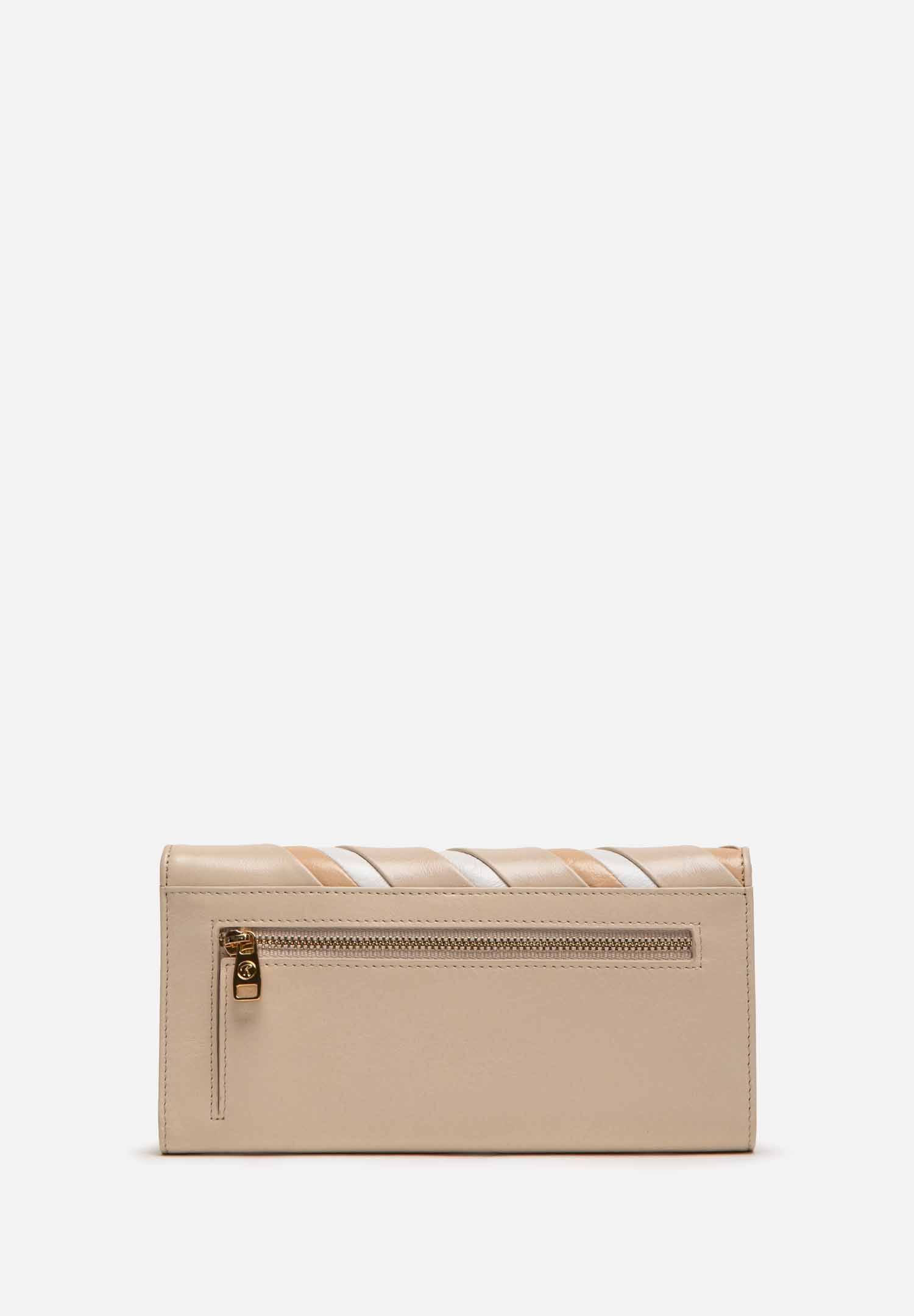 RENZO COSTA-BILLETERA PRISMA LEATHER WPD 2510 11832 BEIGE/10308 WHITE/12037 APRICOT - 4