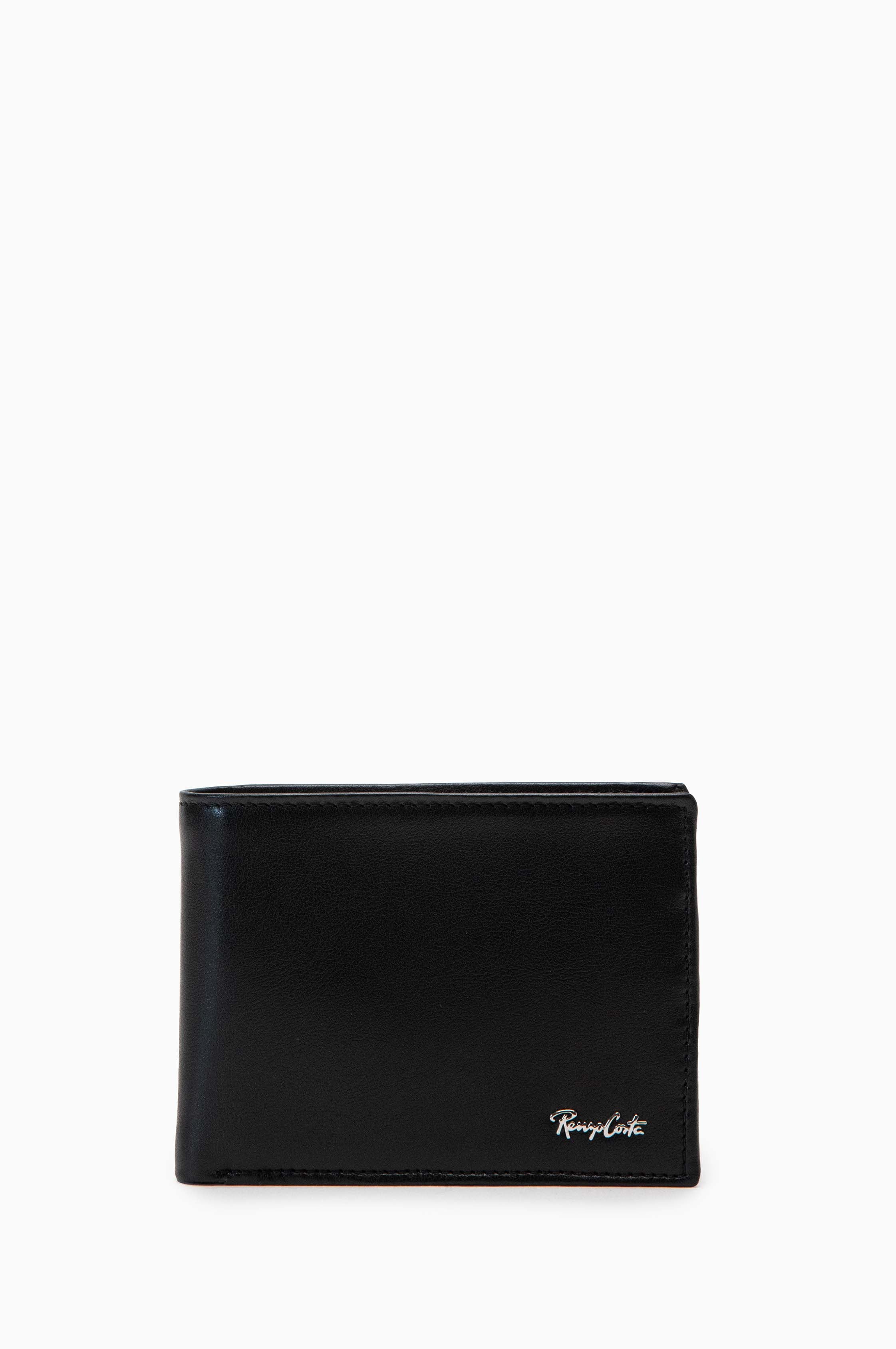 RENZO COSTA-BILLETERA CUERO BLOCK SNAP WP 011 ANAPADO NEGRO - 1