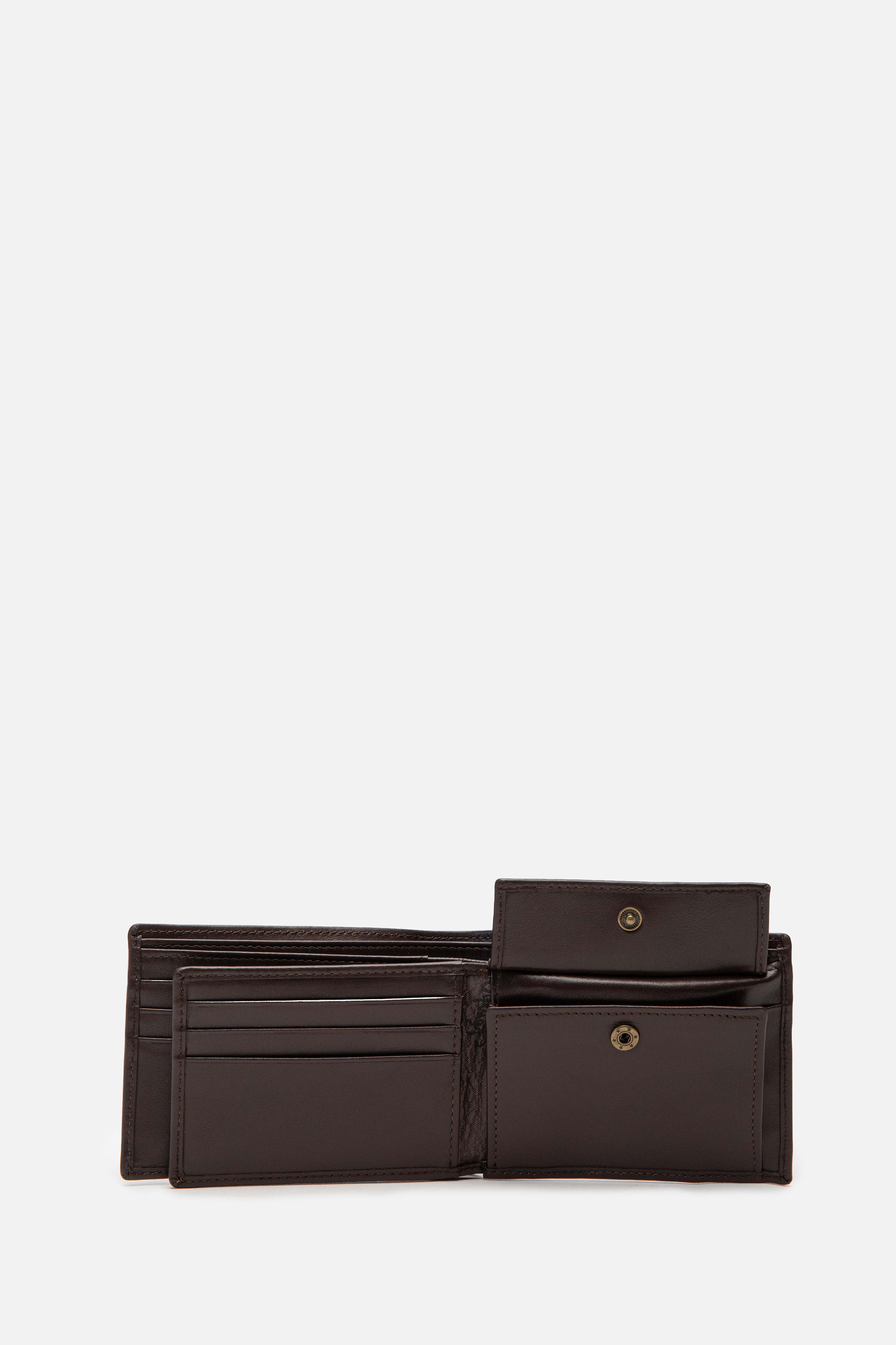RENZO COSTA-BILLETERA CUERO BLOCK SNAP WP 011 LADO PREMIUM MARRON - 3