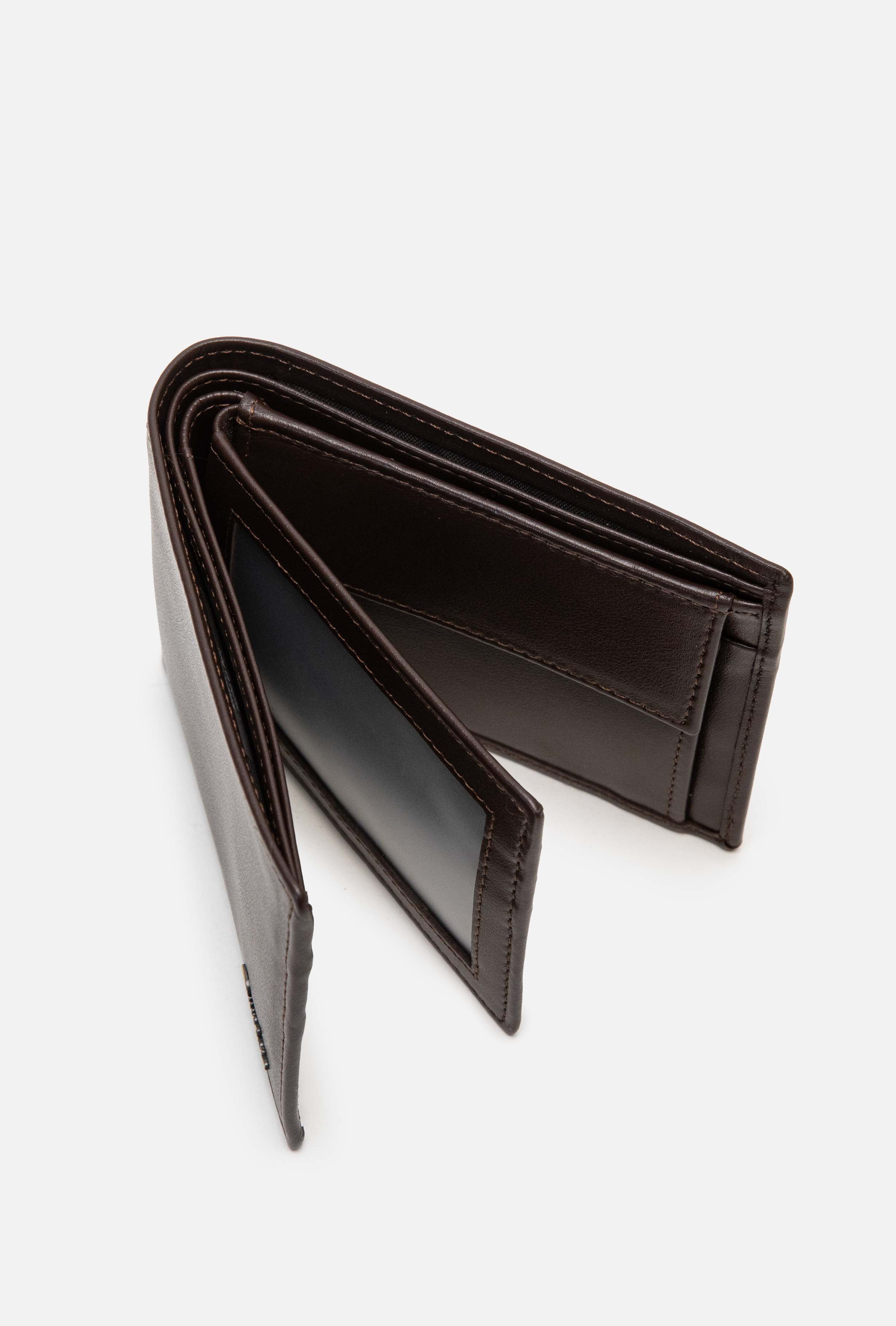 RENZO COSTA-BILLETERA CUERO BLOCK SNAP WP 011 LADO PREMIUM MARRON - 4