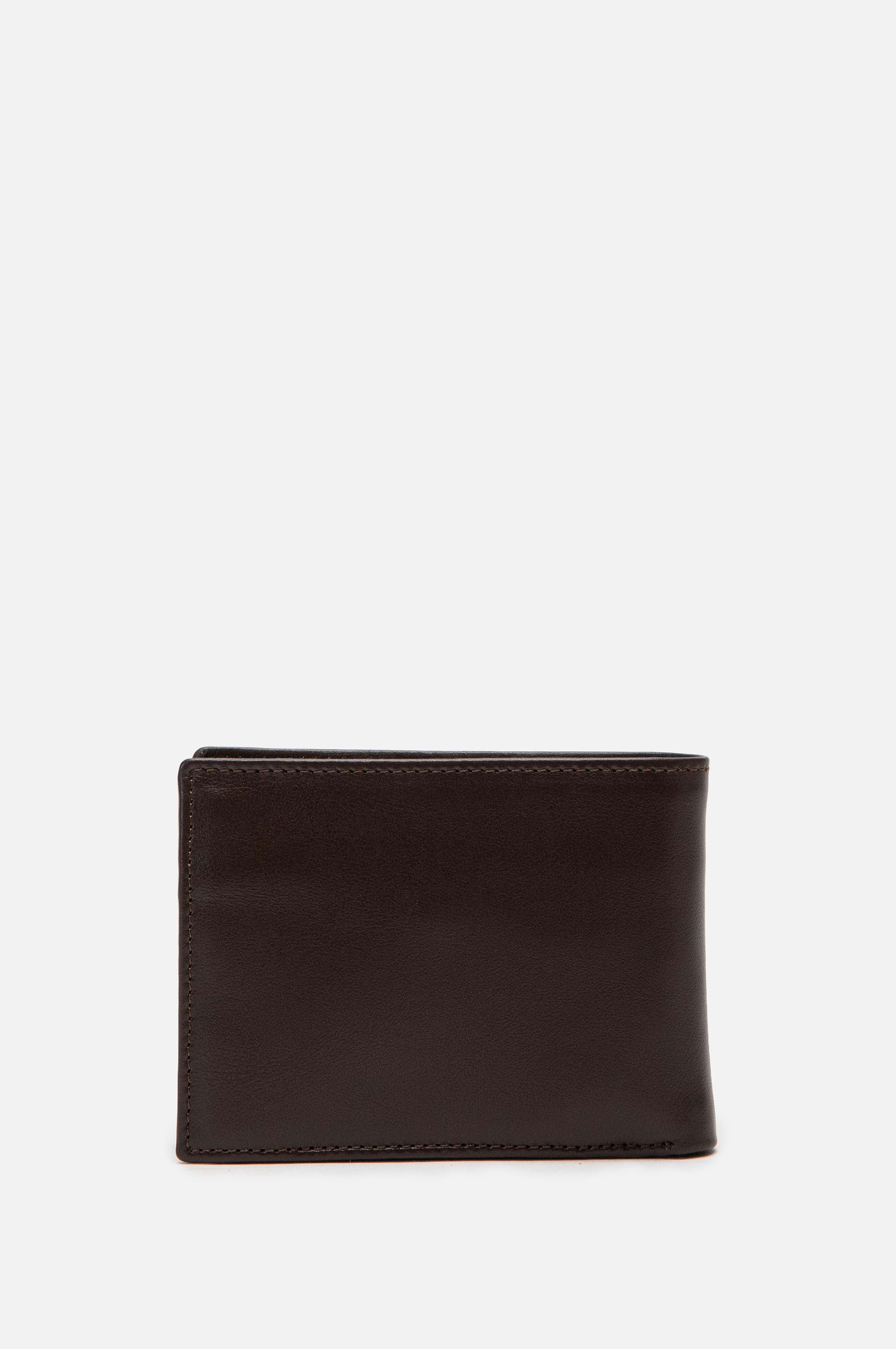 RENZO COSTA-BILLETERA CUERO BLOCK SNAP WP 011 LADO PREMIUM MARRON - 5
