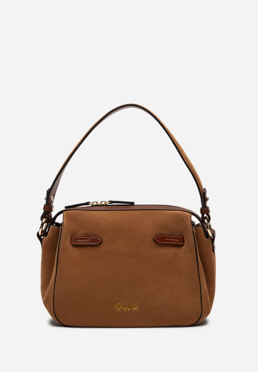 RENZO COSTA-CARTERA CUERO SUEDE RCD 2604 SEQUOIA / COGNAC - 1