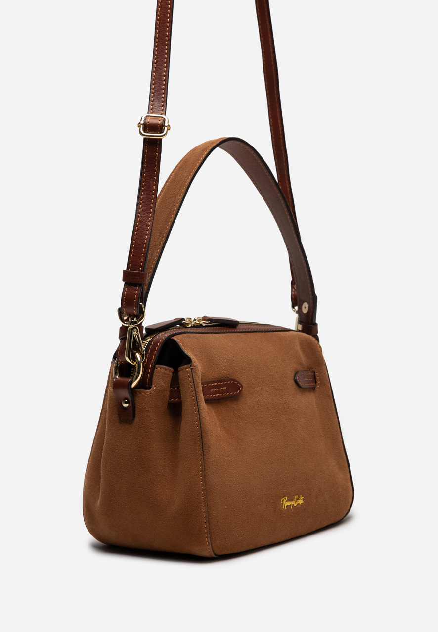 RENZO COSTA-CARTERA CUERO SUEDE RCD 2604 SEQUOIA / COGNAC - 4