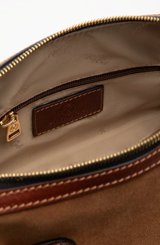 RENZO COSTA-CARTERA CUERO SUEDE RCD 2604 SEQUOIA / COGNAC - 5