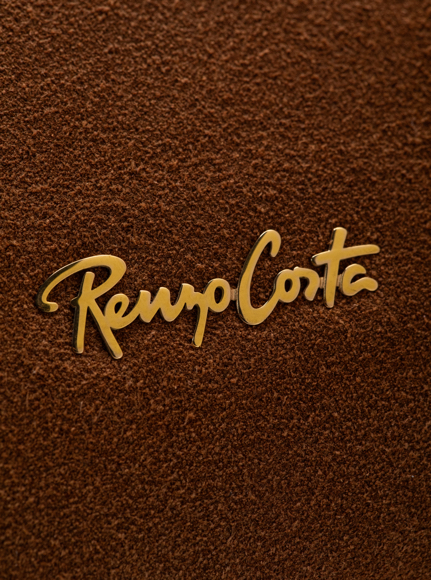 RENZO COSTA-CARTERA CUERO SUEDE RCD 2604 SEQUOIA / COGNAC - 8