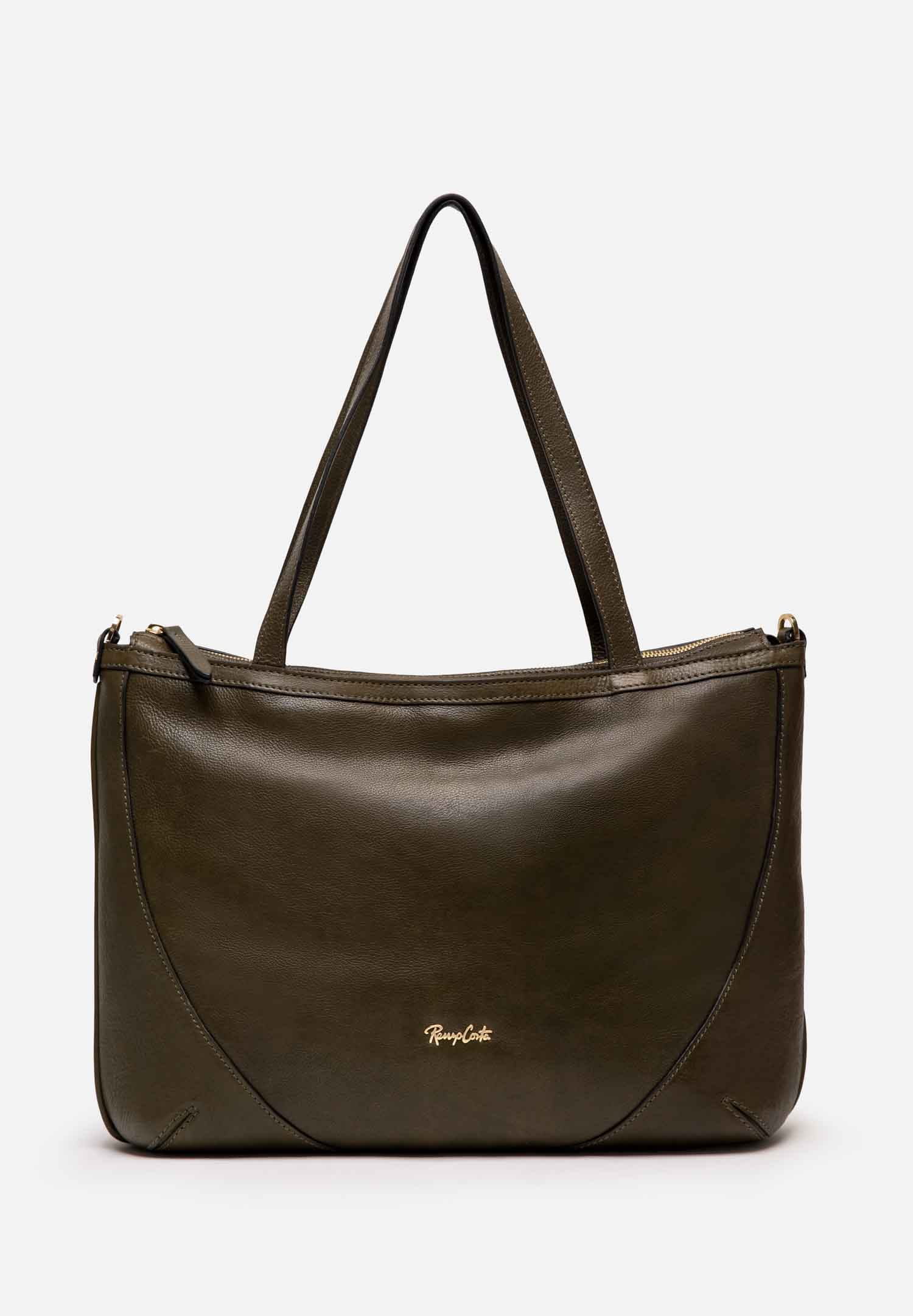 RENZO COSTA-CARTERA TOTE VINTAGE SOFT RCD 2601 GREEN - 1