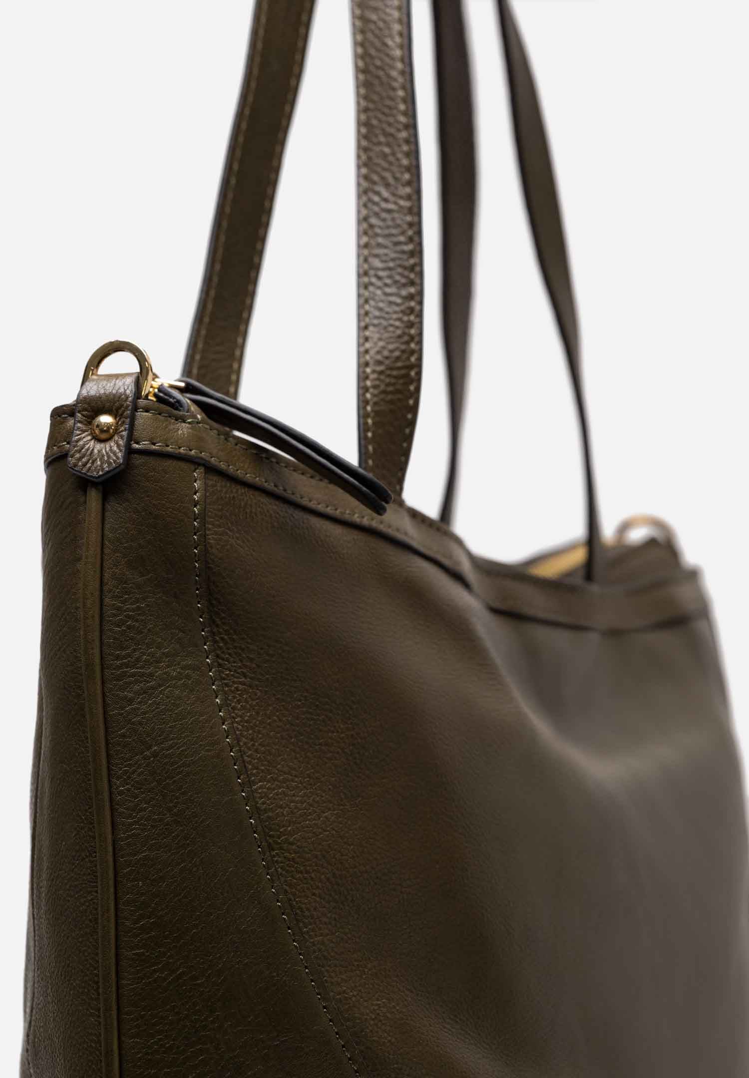 RENZO COSTA-CARTERA TOTE VINTAGE SOFT RCD 2601 GREEN - 2