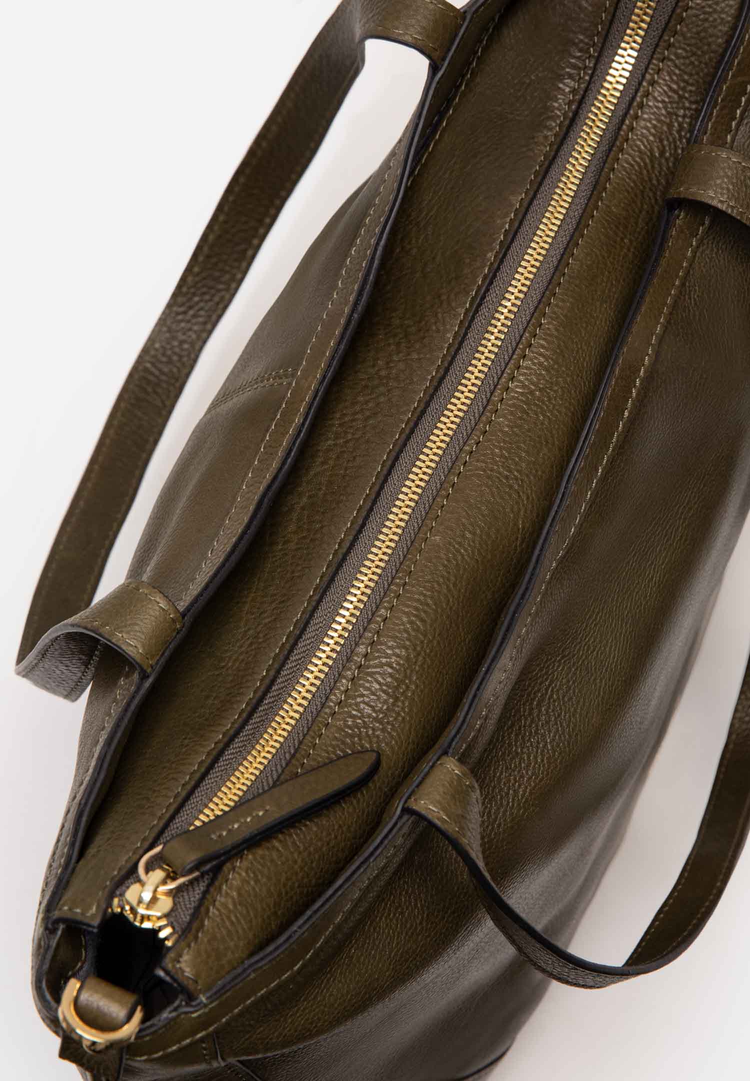 RENZO COSTA-CARTERA TOTE VINTAGE SOFT RCD 2601 GREEN - 3