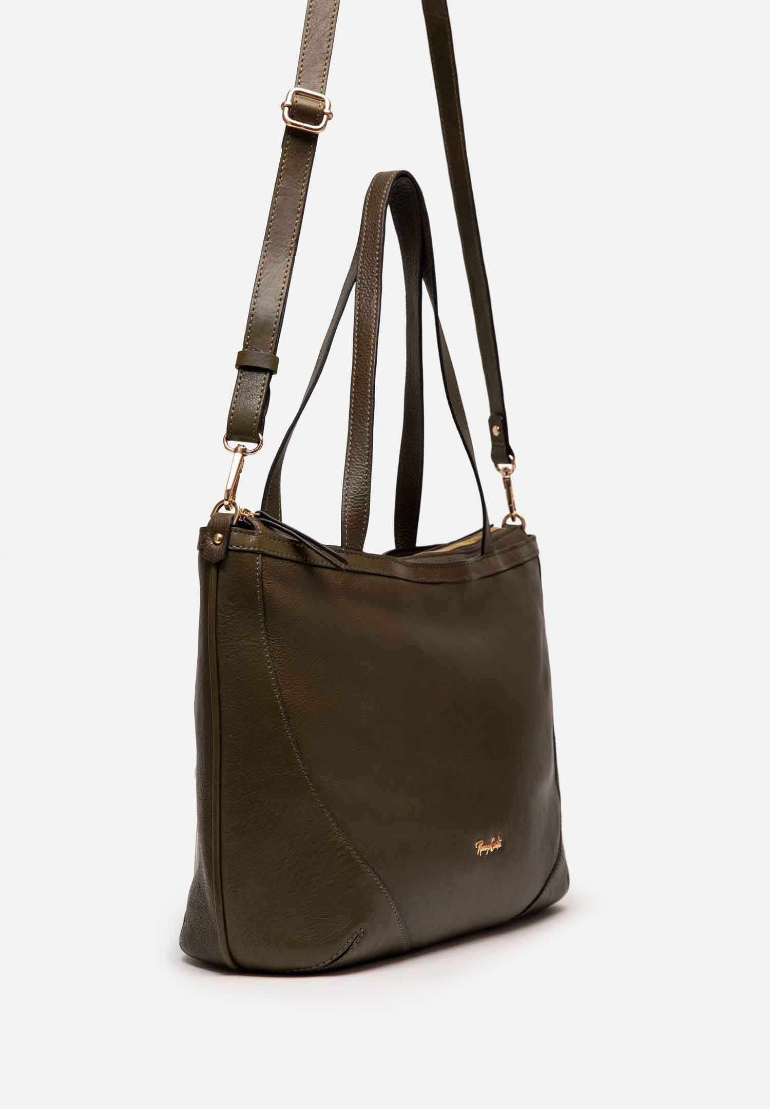 RENZO COSTA-CARTERA TOTE VINTAGE SOFT RCD 2601 GREEN - 4