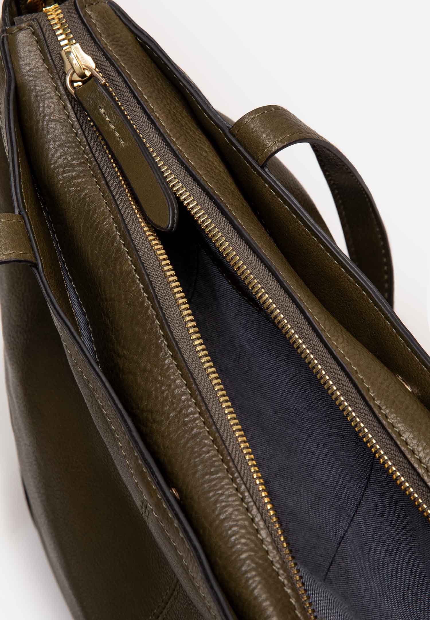 RENZO COSTA-CARTERA TOTE VINTAGE SOFT RCD 2601 GREEN - 6