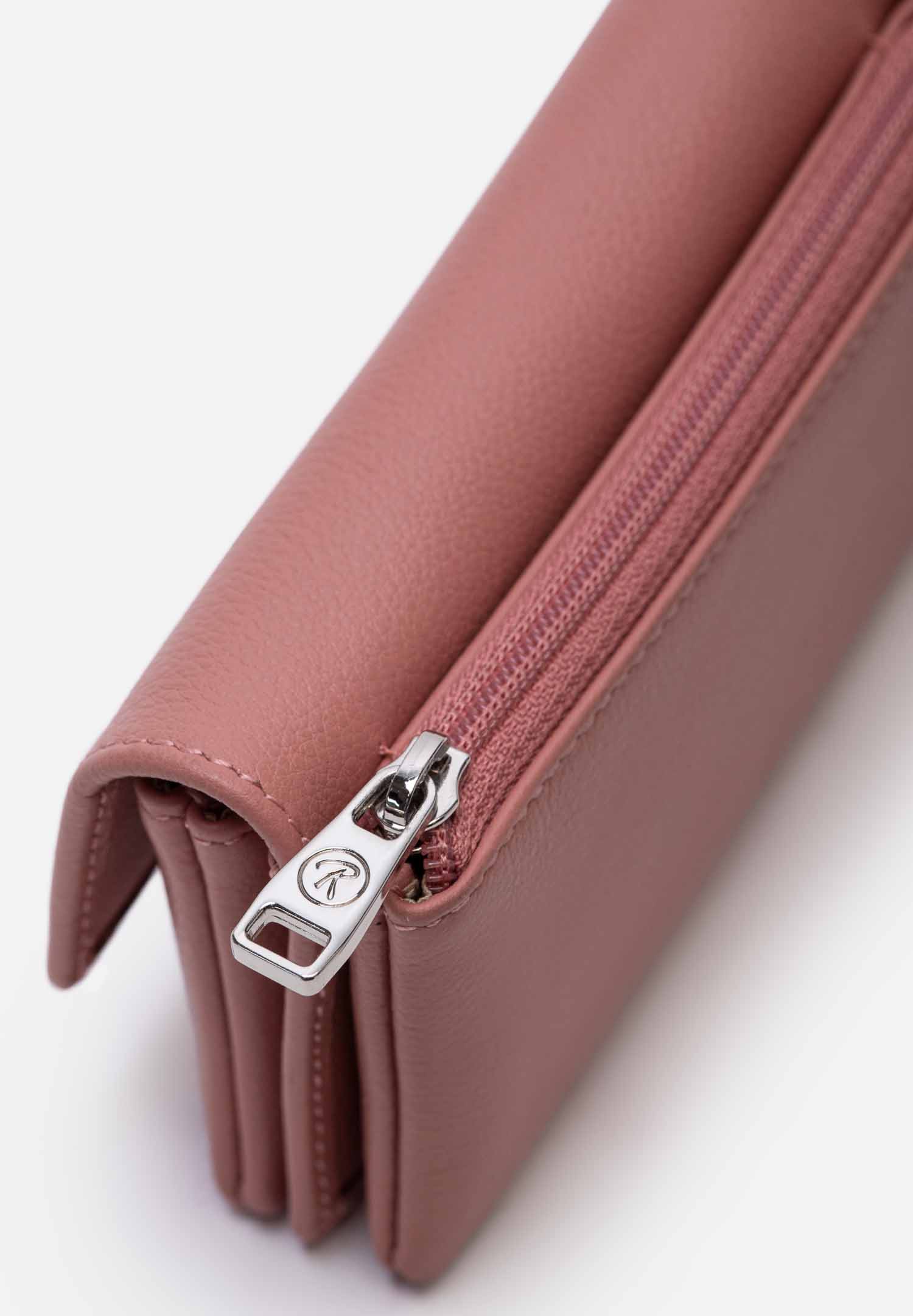 RENZO COSTA-MONEDERO CUERO MINI FLAP MOD 2505 63 PINK - 5