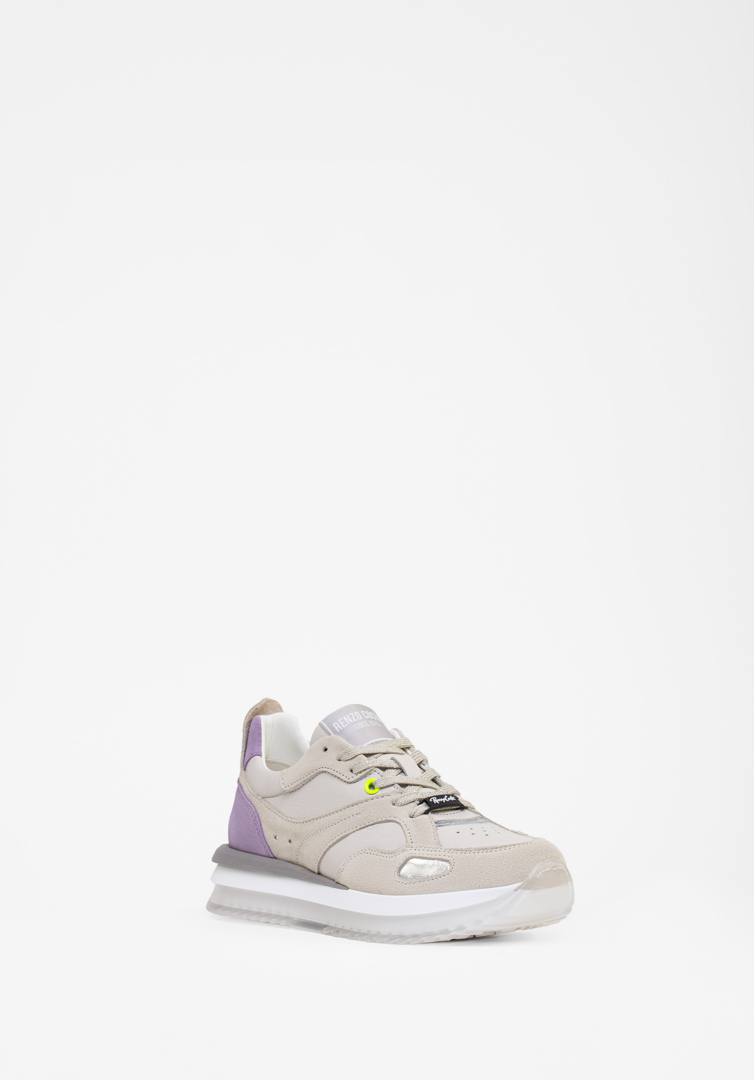 RENZO COSTA-SNEAKERS BEIGE CLOUD ZPD 2409 BEIGE / LILAC - 3