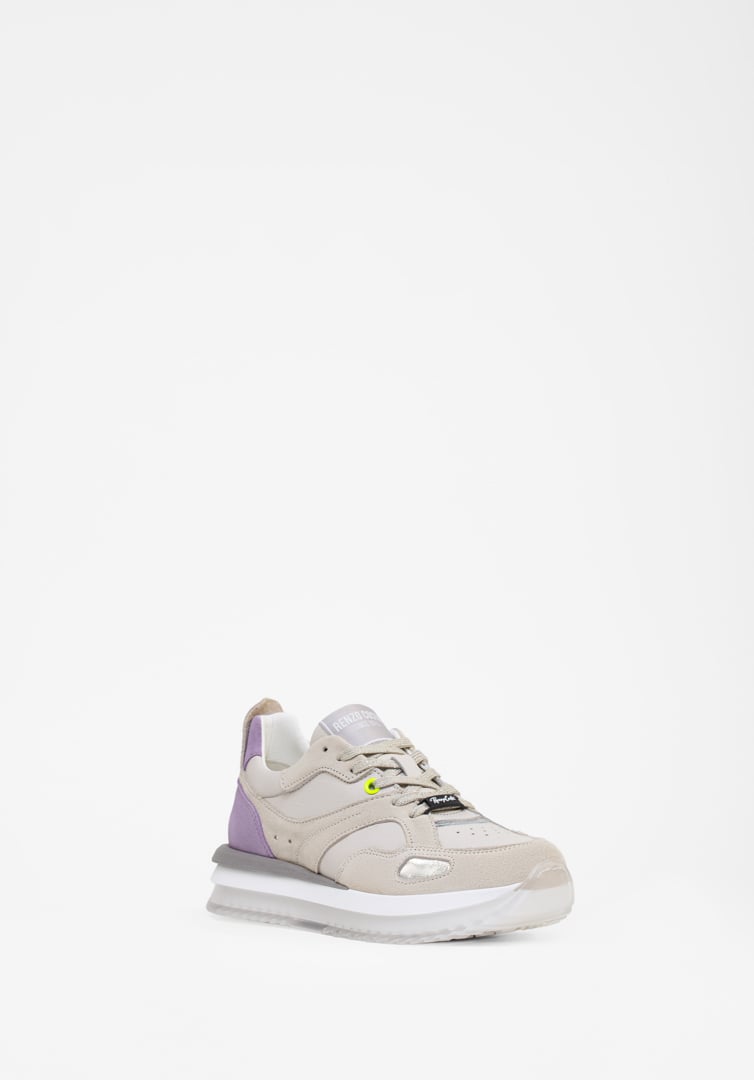 RENZO COSTA-SNEAKERS BEIGE CLOUD ZPD 2409 BEIGE / LILAC - 3