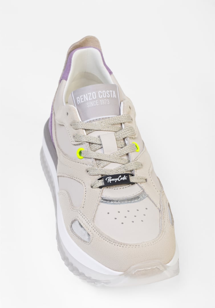 RENZO COSTA-SNEAKERS BEIGE CLOUD ZPD 2409 BEIGE / LILAC - 4