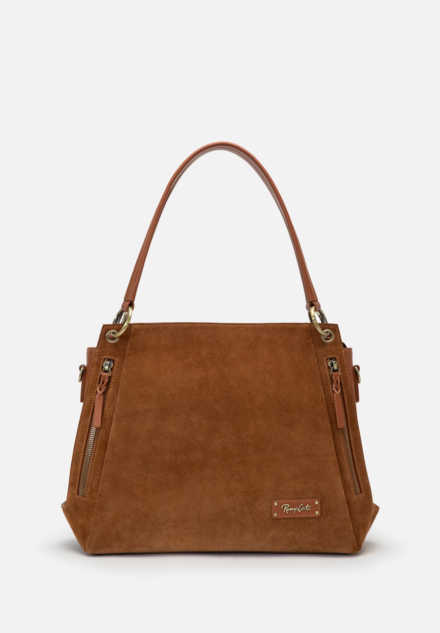 RENZO COSTA-CARTERA DE GAMUZA SIENA RCD 2647 8175 BROWN / 116 BROWN - 1
