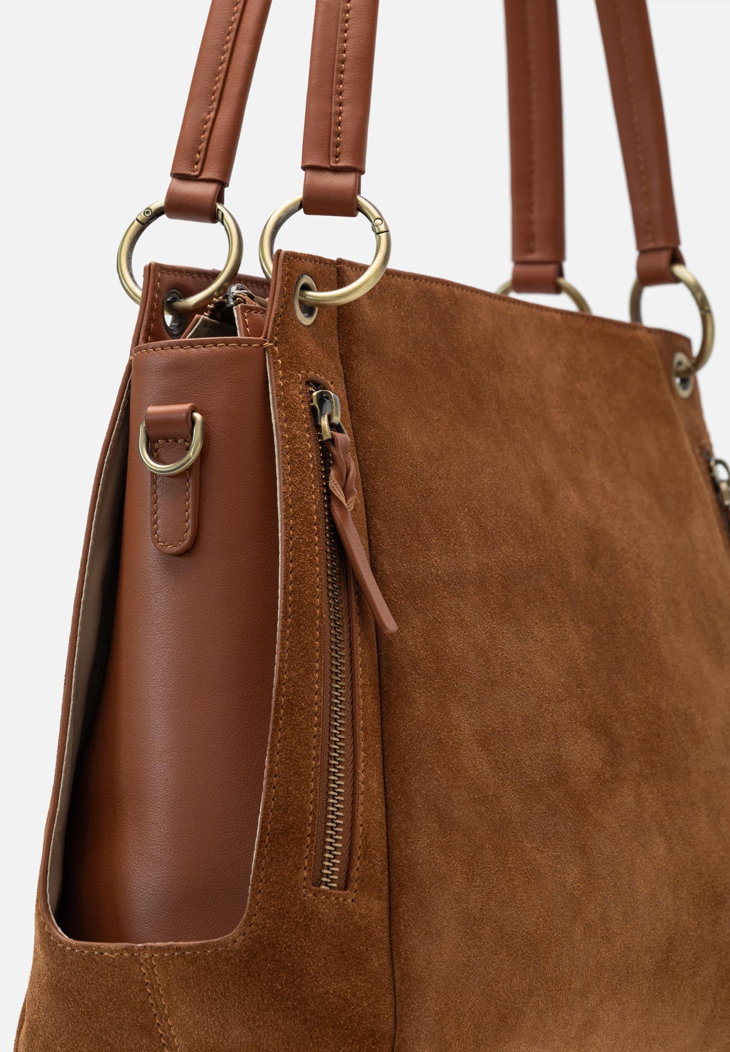 RENZO COSTA-CARTERA DE GAMUZA SIENA RCD 2647 8175 BROWN / 116 BROWN - 2