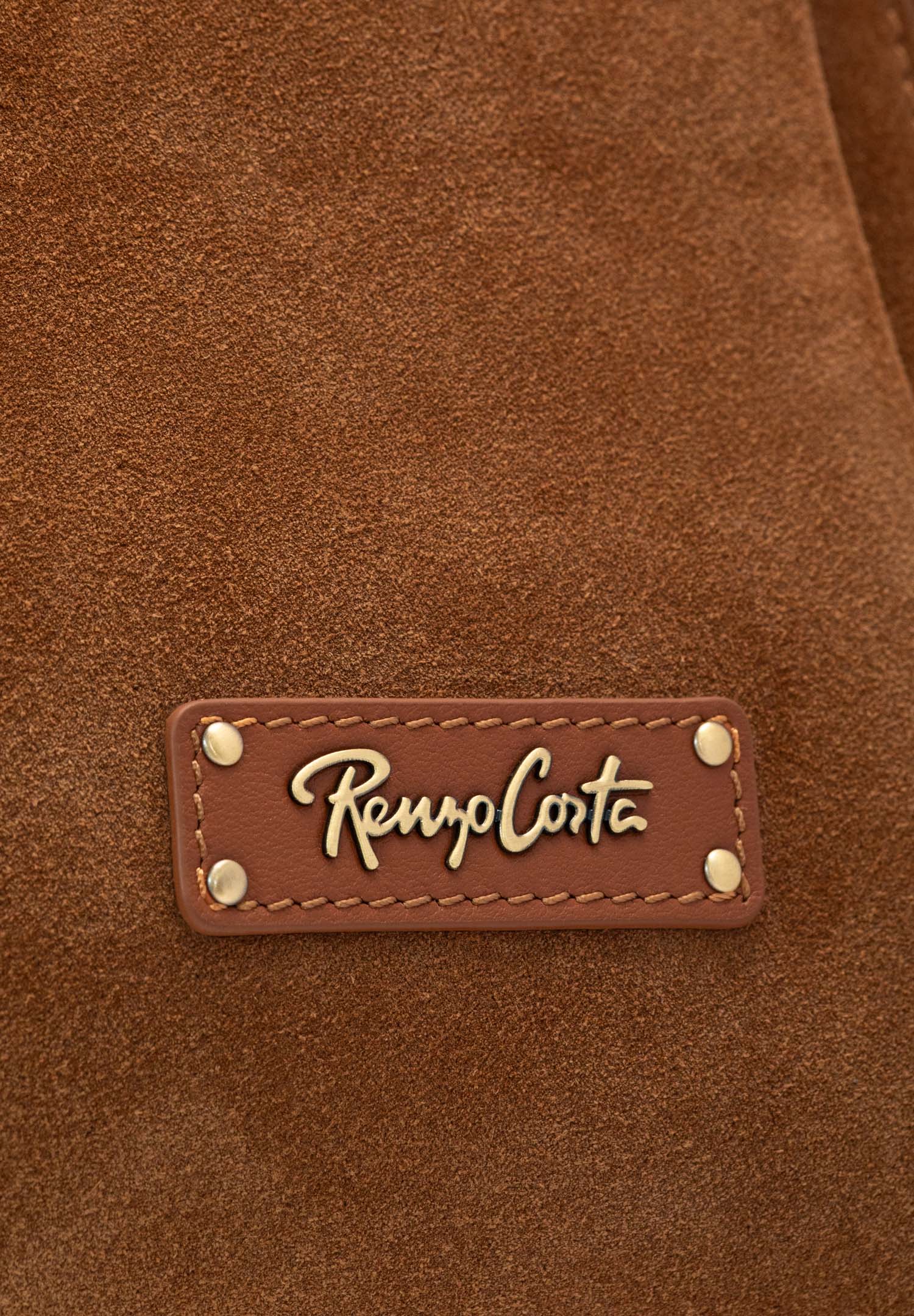 RENZO COSTA-CARTERA DE GAMUZA SIENA RCD 2647 8175 BROWN / 116 BROWN - 7