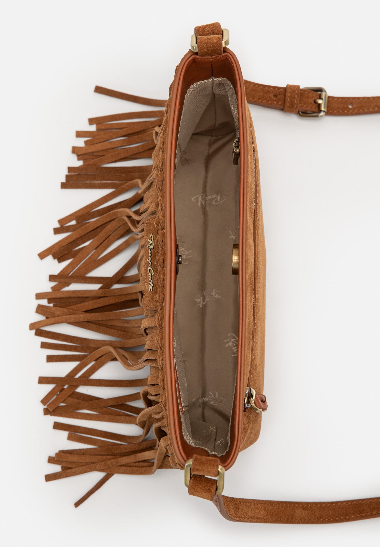RENZO COSTA-MORRAL DE GAMUZA FLECOS BOHO MRD 2606 8175 BROWN / 116 BROWN - 4
