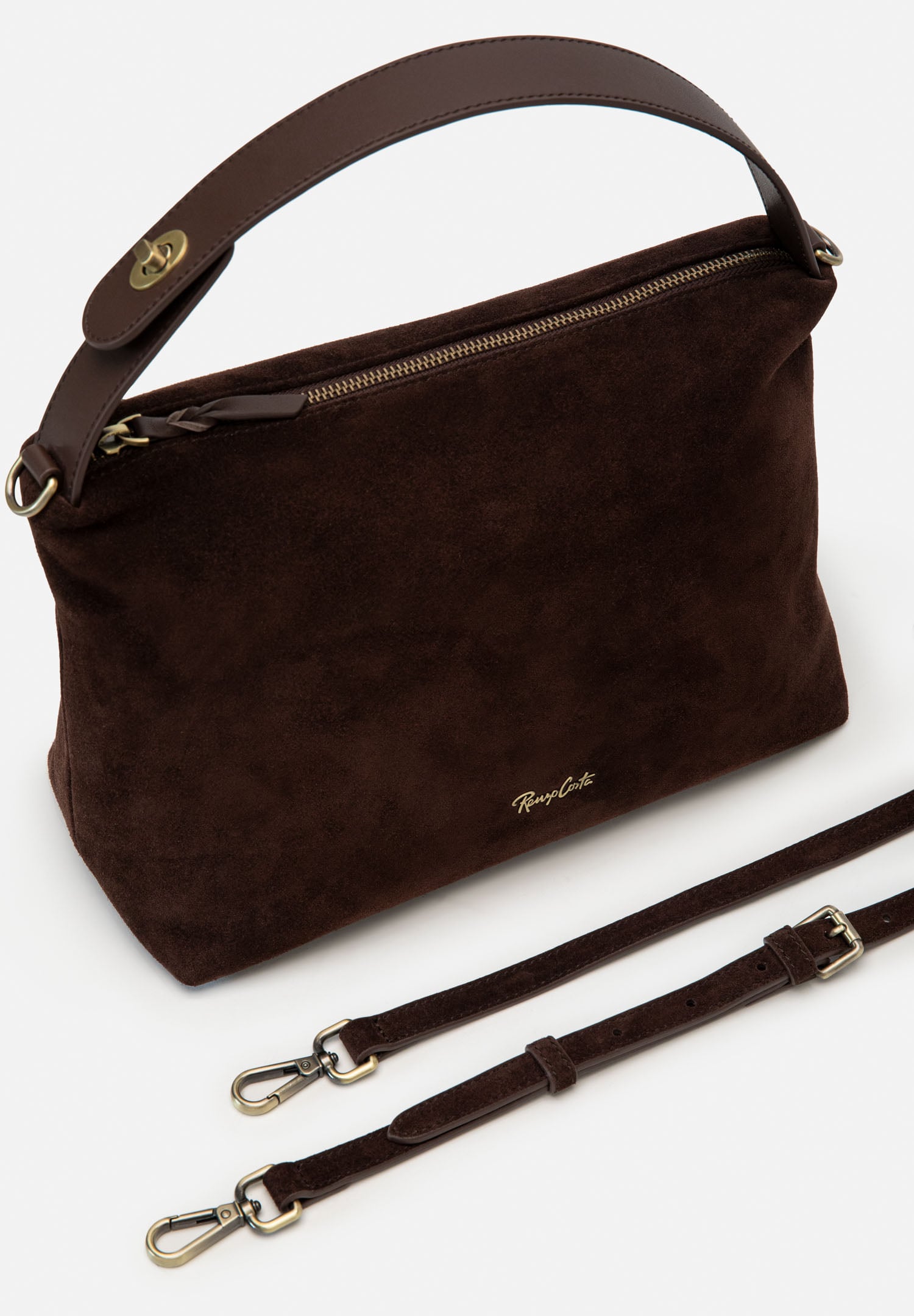 RENZO COSTA-CARTERA DE GAMUZA ARIA RCD 2645 S050 COFFEE / 7 COFFEE - 6