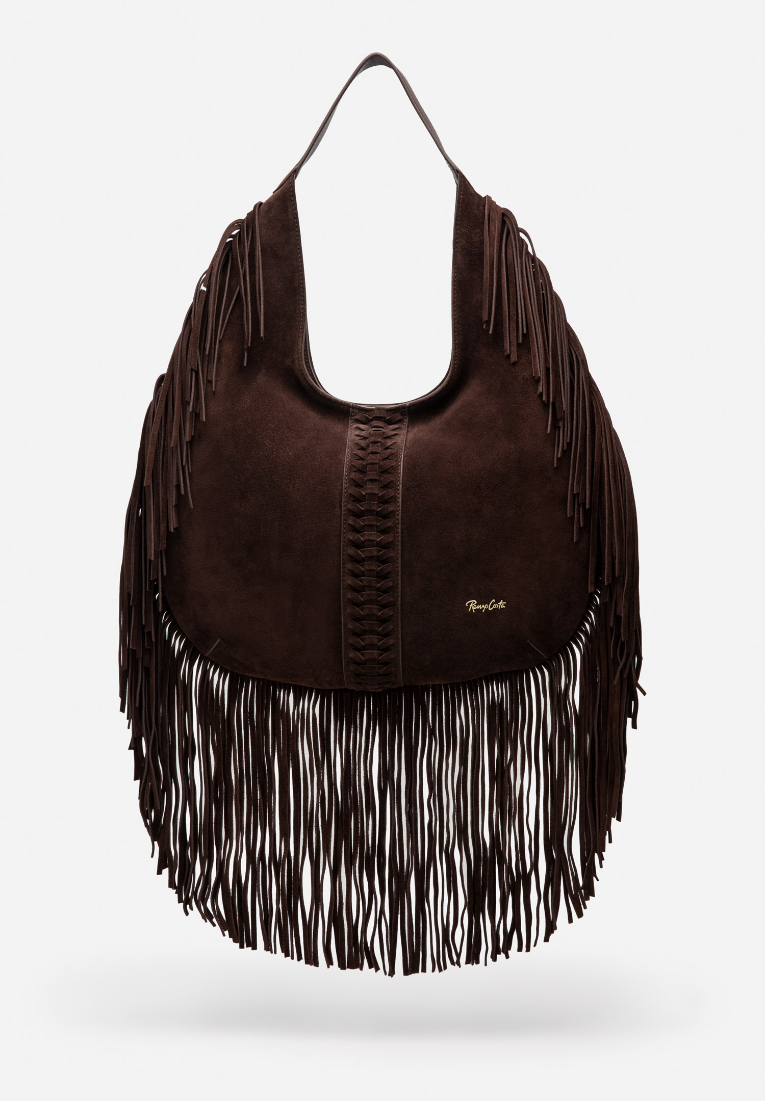 RENZO COSTA-CARTERA DE GAMUZA FLECOS BOHO RCD 2644 S050 COFFEE / 7 COFFEE - 1