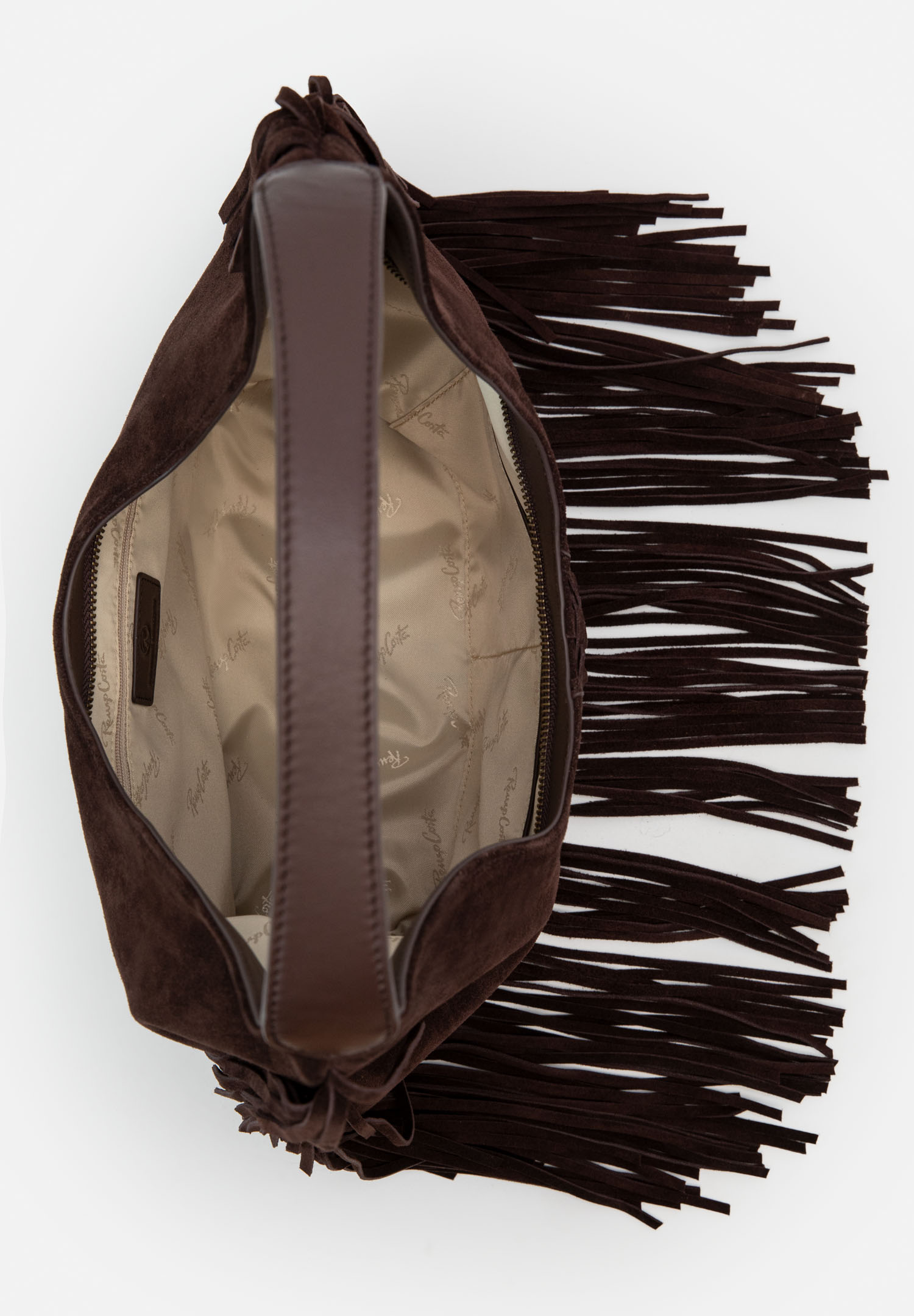 RENZO COSTA-CARTERA DE GAMUZA FLECOS BOHO RCD 2644 S050 COFFEE / 7 COFFEE - 3