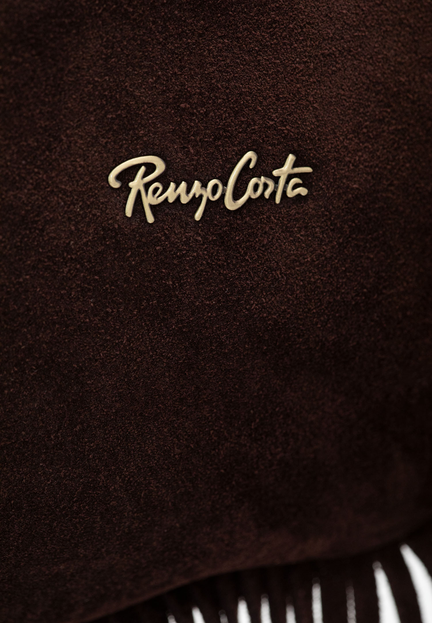 RENZO COSTA-CARTERA DE GAMUZA FLECOS BOHO RCD 2644 S050 COFFEE / 7 COFFEE - 5