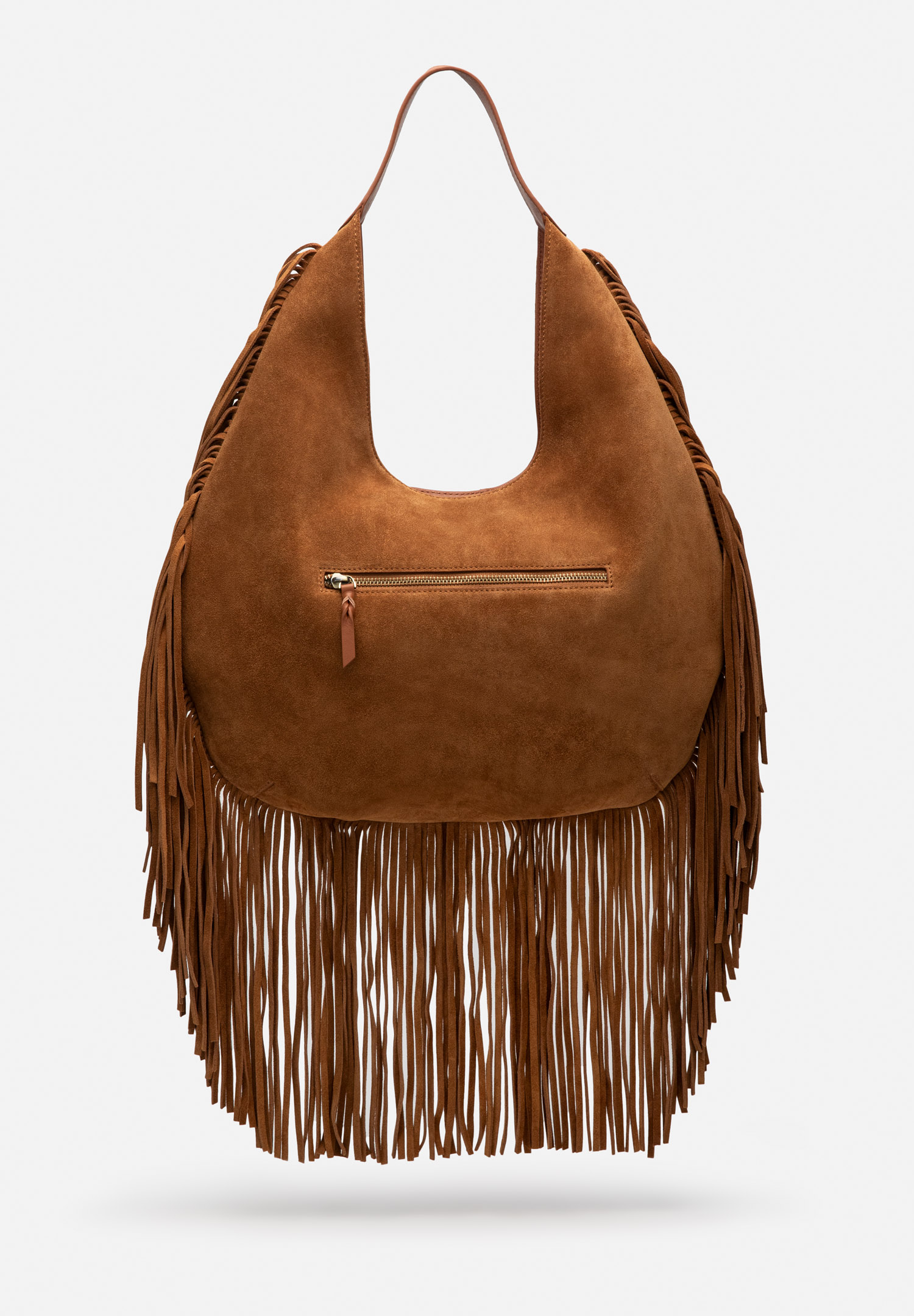 RENZO COSTA-CARTERA DE GAMUZA FLECOS BOHO RCD 2644 8175 BROWN / 116 BROWN - 4