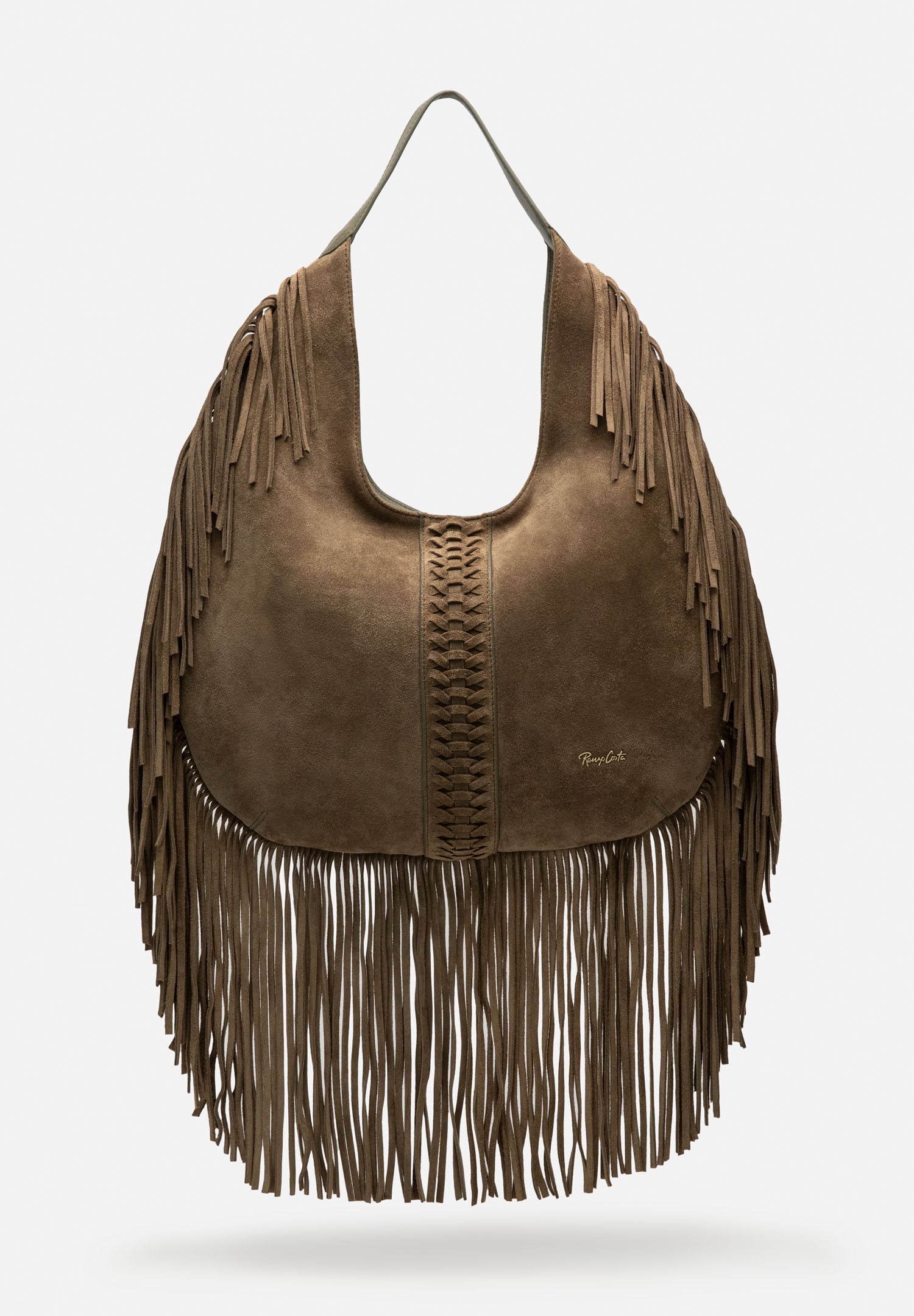 RENZO COSTA-CARTERA DE GAMUZA FLECOS BOHO RCD 2644 9112 OLIVE / 60 OLIVE - 1