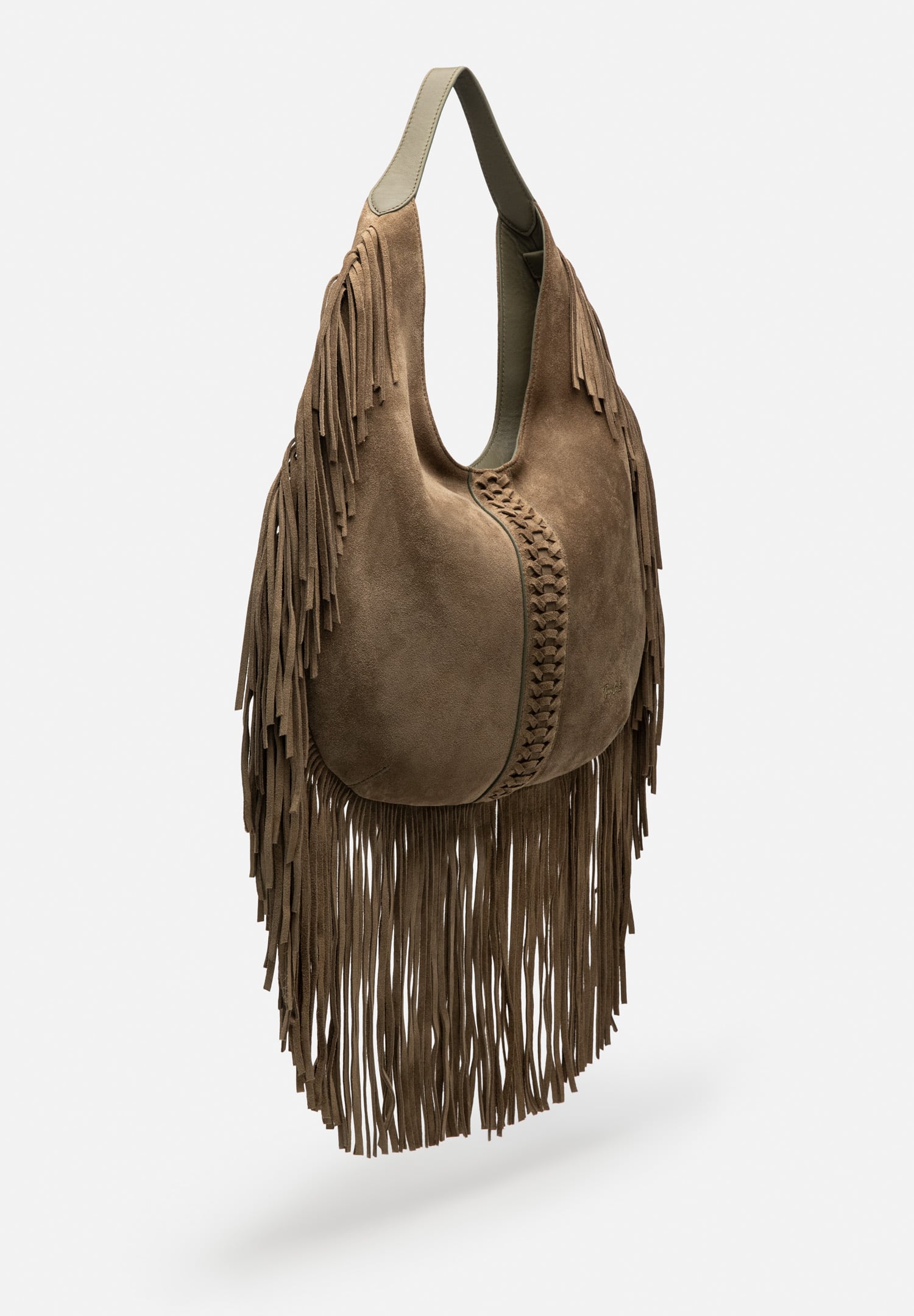 RENZO COSTA-CARTERA DE GAMUZA FLECOS BOHO RCD 2644 9112 OLIVE / 60 OLIVE - 2