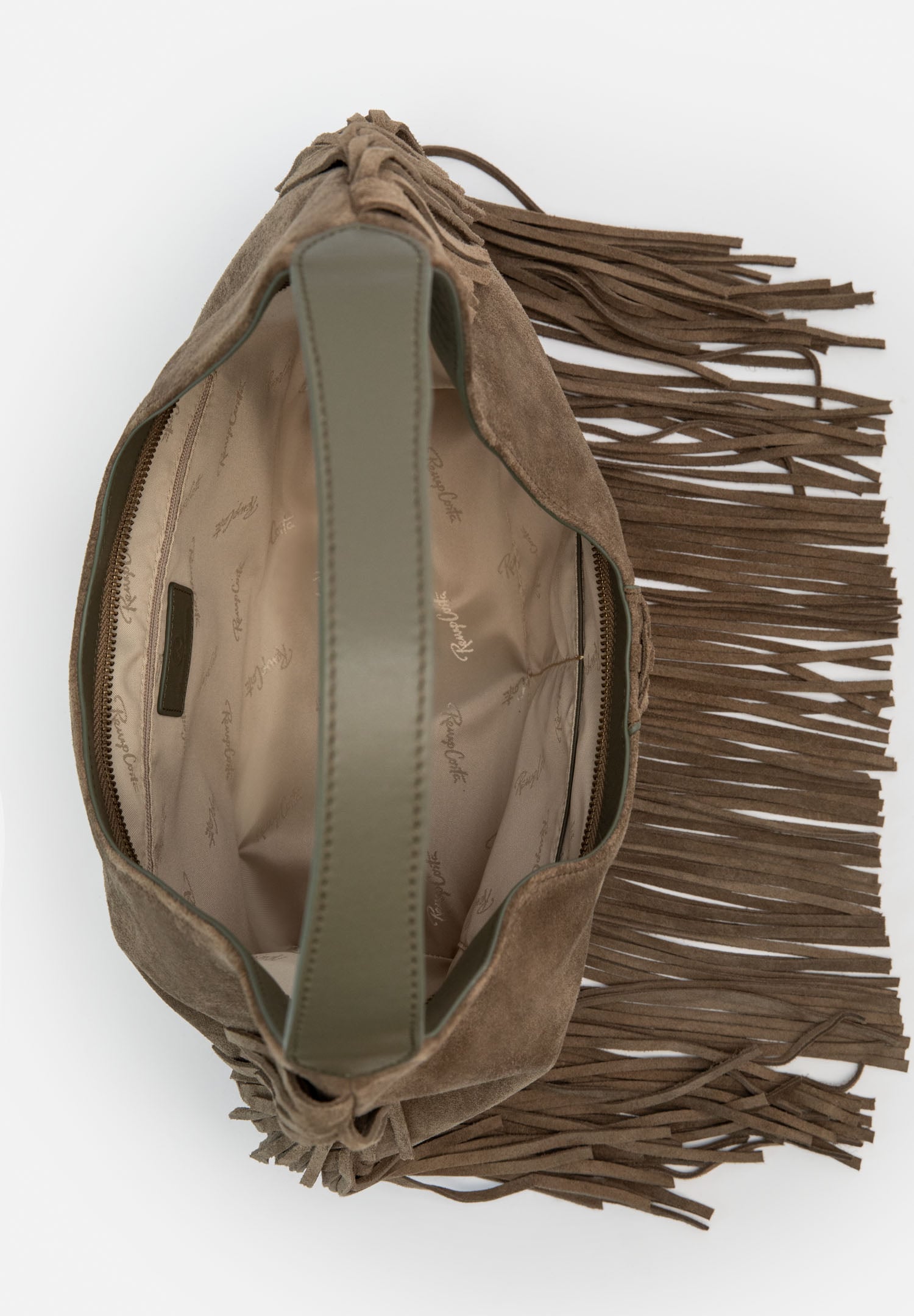 RENZO COSTA-CARTERA DE GAMUZA FLECOS BOHO RCD 2644 9112 OLIVE / 60 OLIVE - 3
