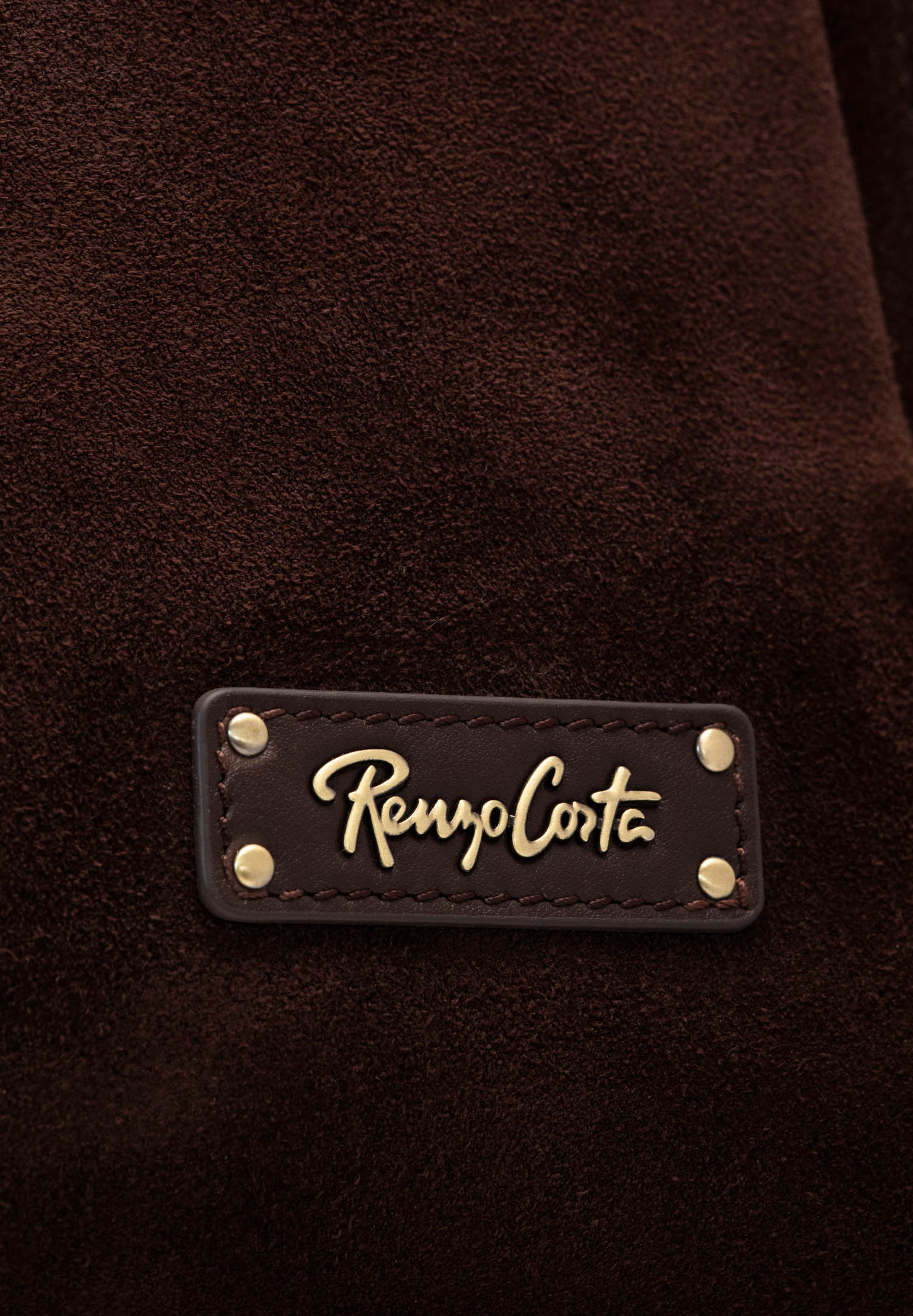 RENZO COSTA-CARTERA DE GAMUZA SIENA RCD 2647 S050 COFFEE / 7 COFFEE - 7