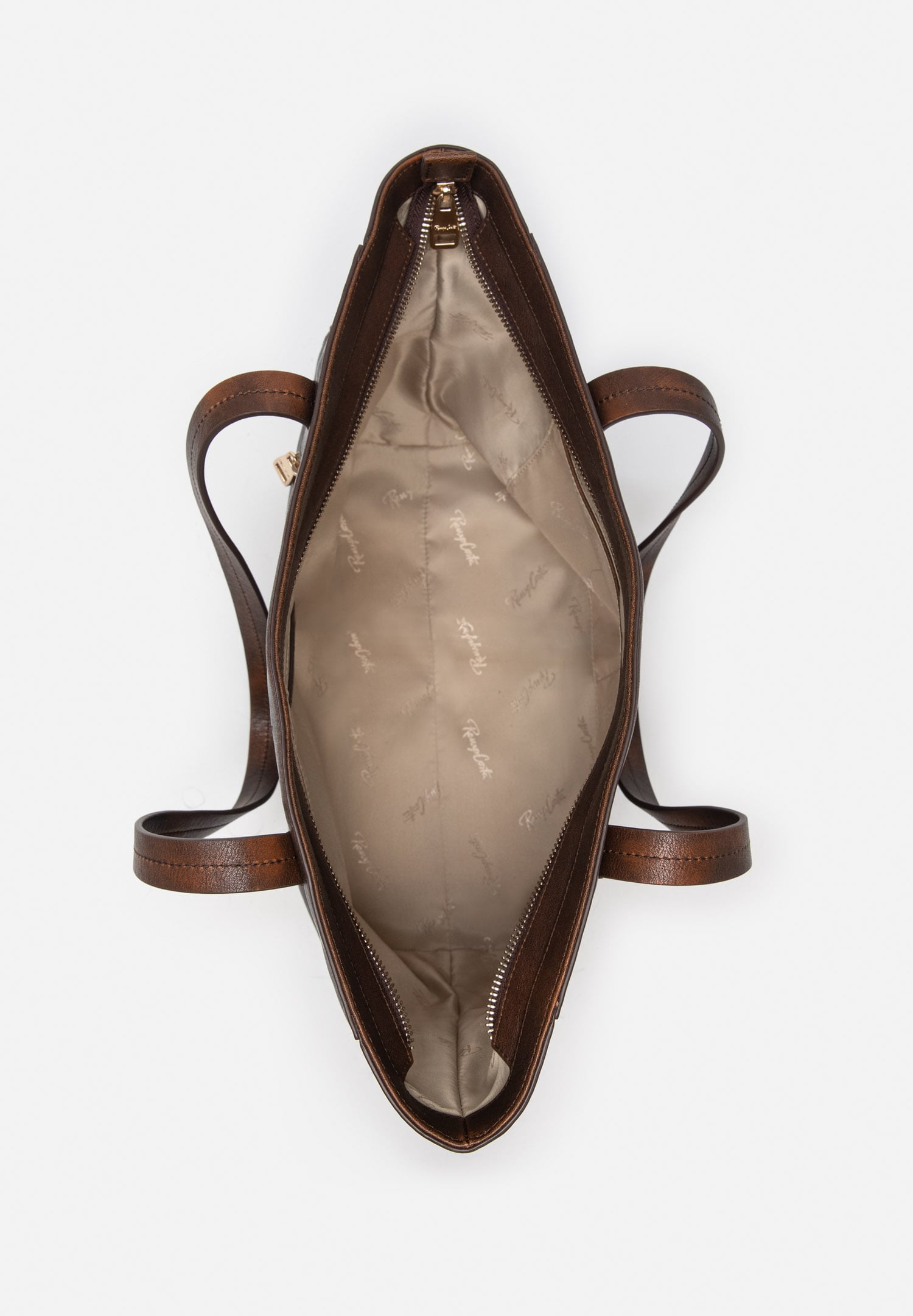 RENZO COSTA-CARTERA TOTE DE CUERO VINTAGE RCD 2653 1 BROWN - 4