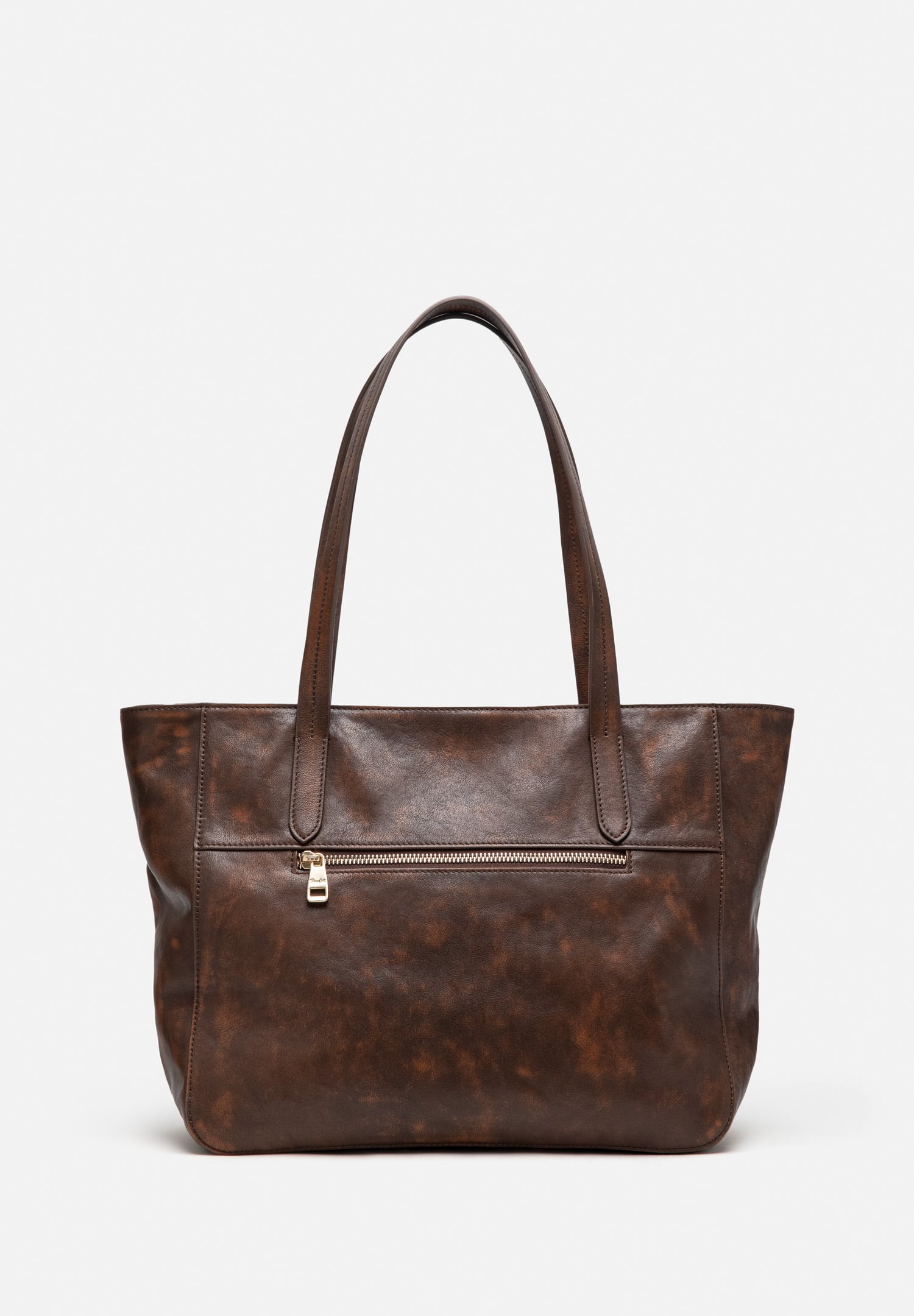 RENZO COSTA-CARTERA TOTE DE CUERO VINTAGE RCD 2653 1 BROWN - 5