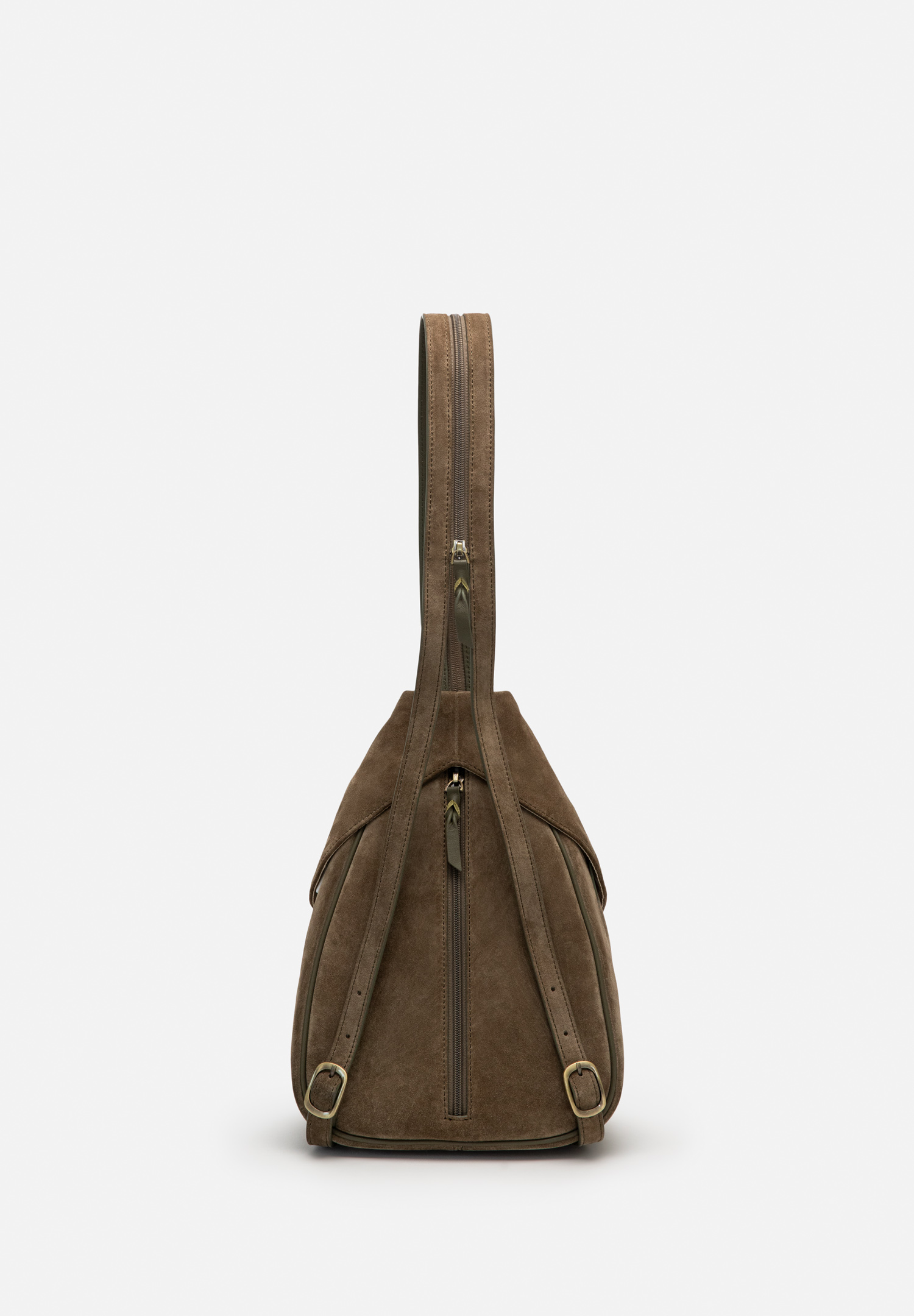 RENZO COSTA-MOCHILA DE GAMUZA FLECOS BOHO MCD 2603 9112 OLIVE / 60 OLIVE - 4
