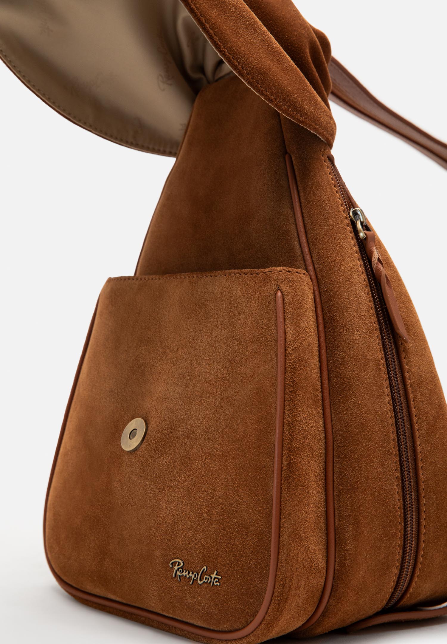 RENZO COSTA-MOCHILA DE GAMUZA FLECOS BOHO MCD 2603 8175 BROWN / 116 BROWN - 2
