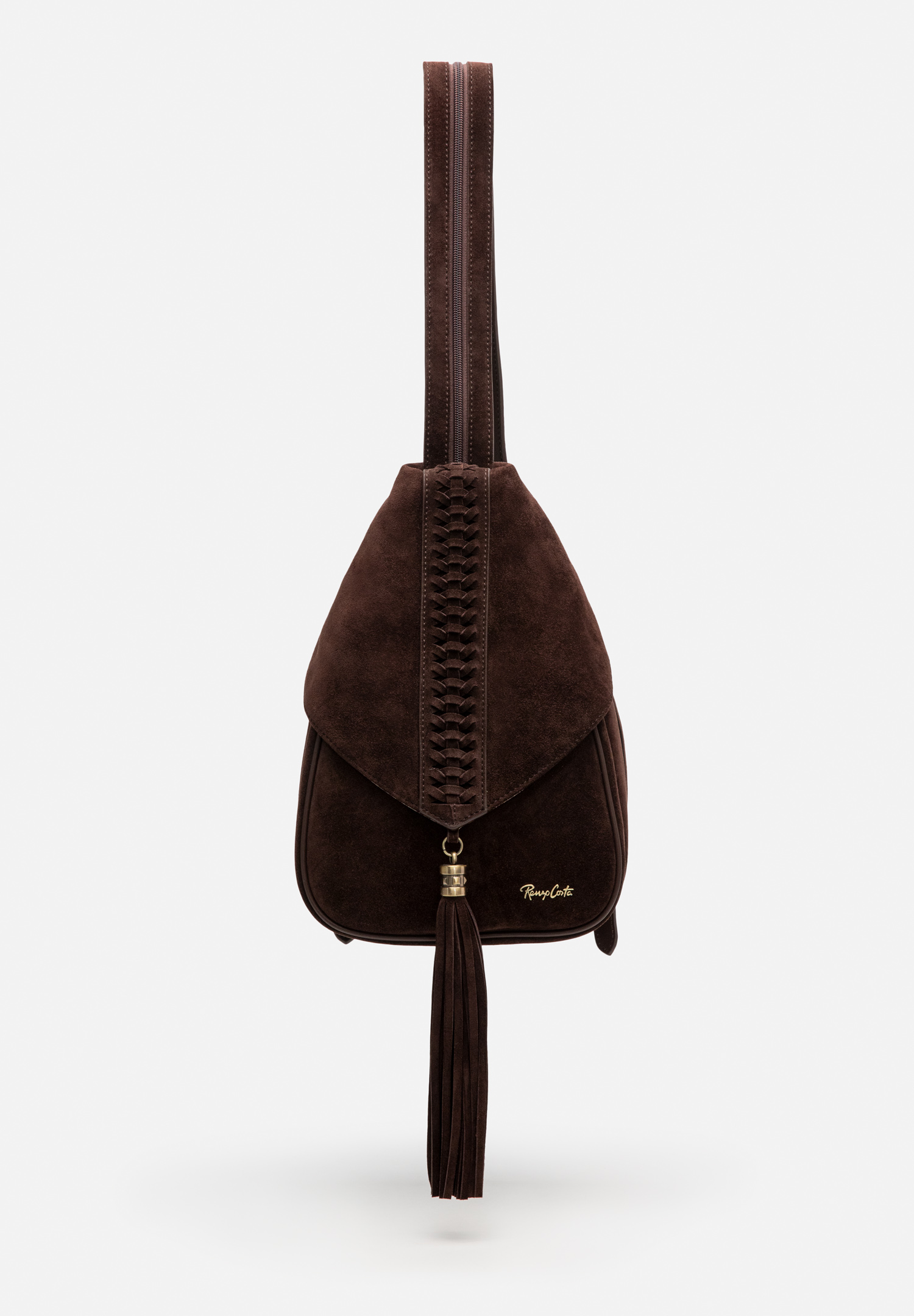 RENZO COSTA-MOCHILA DE GAMUZA FLECOS BOHO MCD 2603 S050 COFFEE / 7 COFFEE - 1