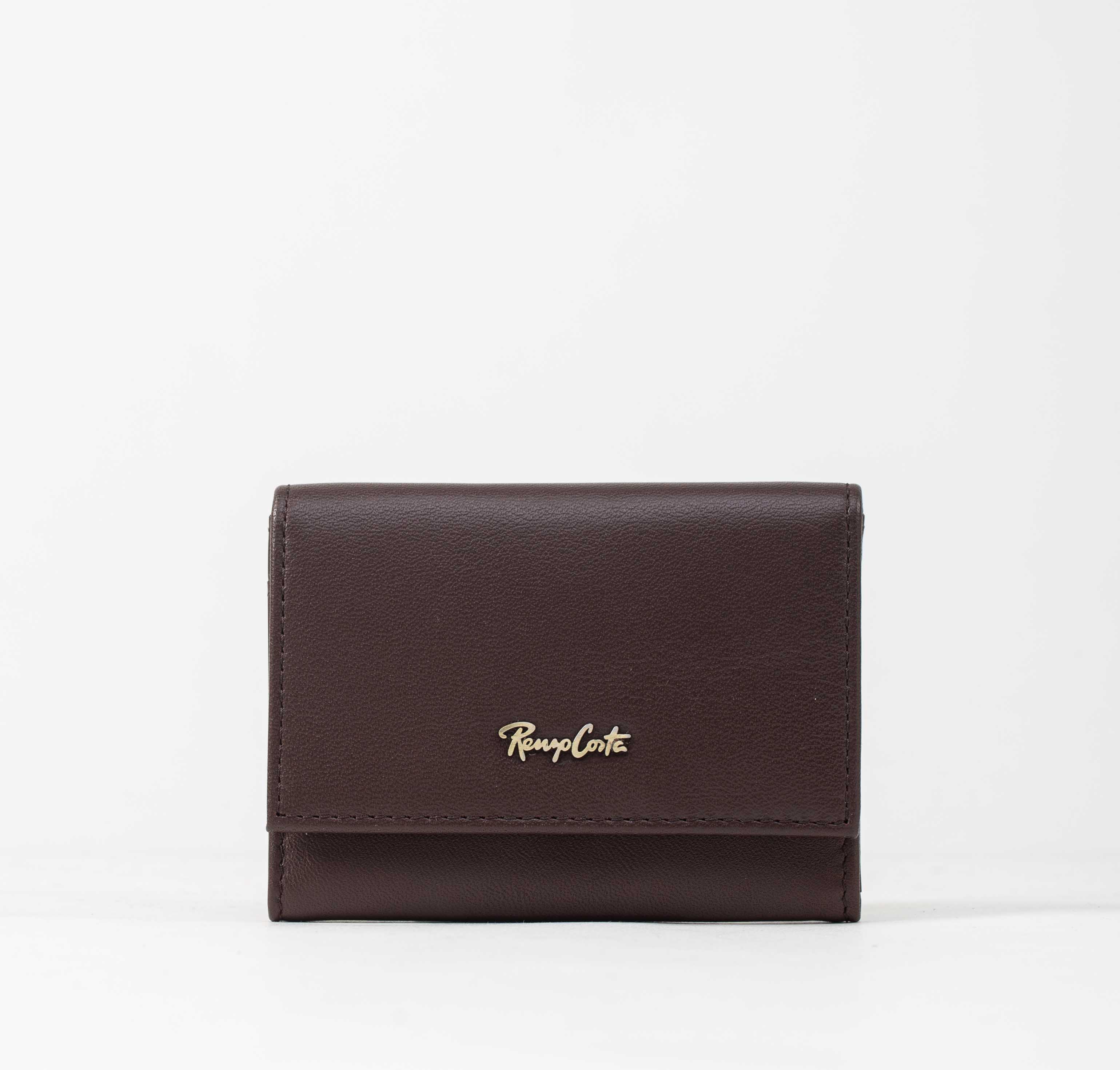 RENZO COSTA-MONEDERO CLASICO CON MULTIPLES COMPARTIMIENTOS MOC 2252 6 DK BROWN LUX - 1