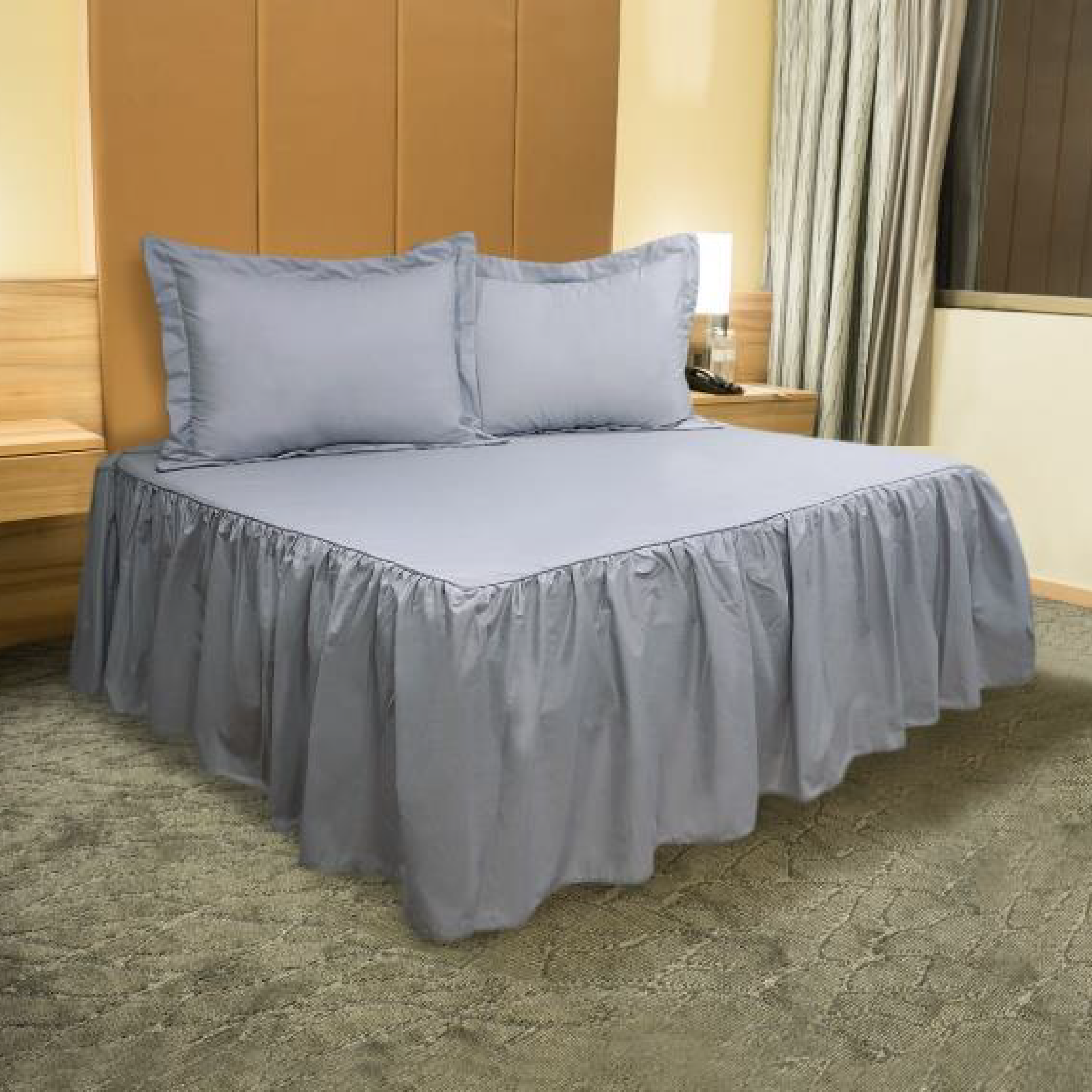 JUEGO DE SÁBANAS COOL 150 HILOS COTTON CONFORT / PLOMO ARLIN - 1